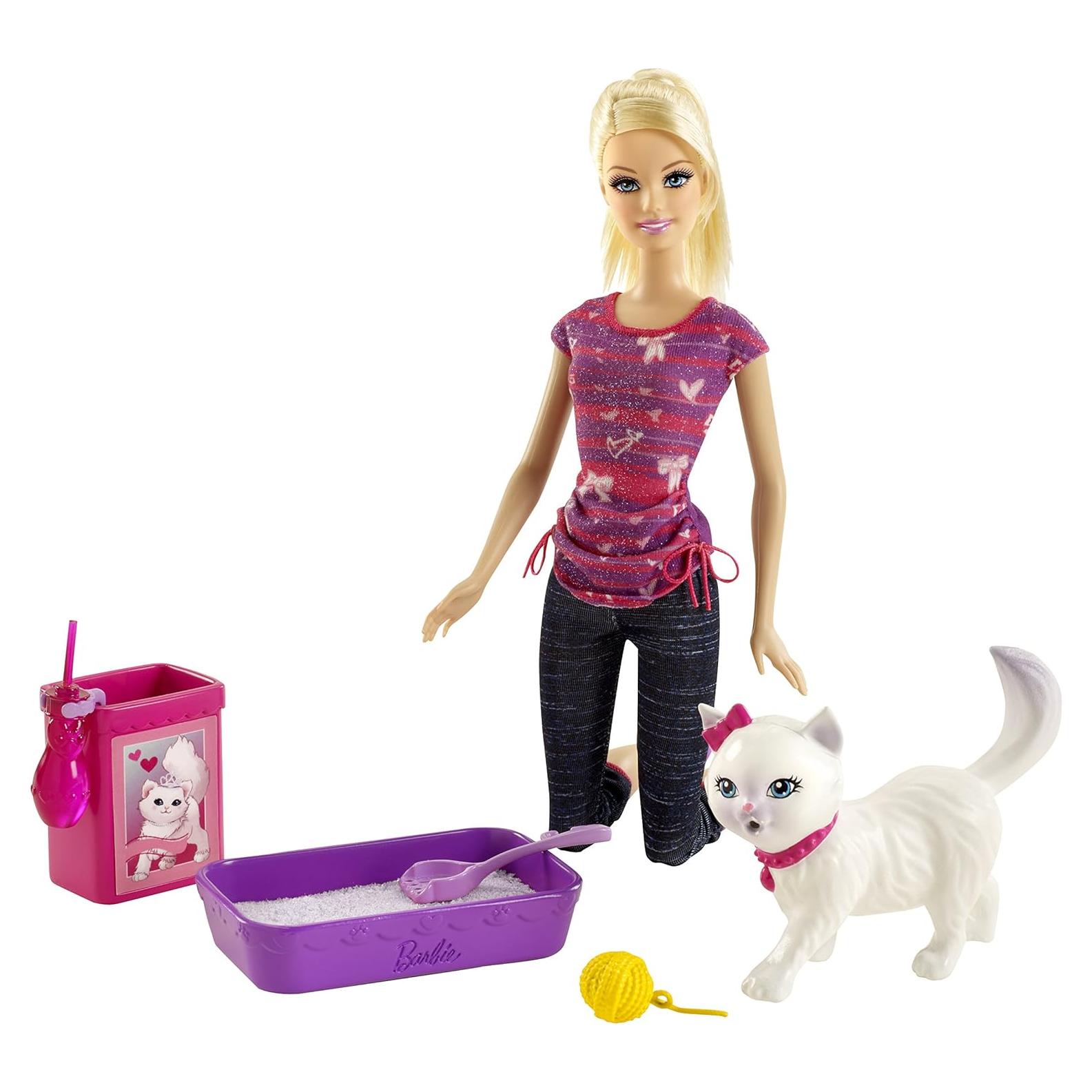 Muñeca Barbie Entrenamiento Baño Blissa con Mascota