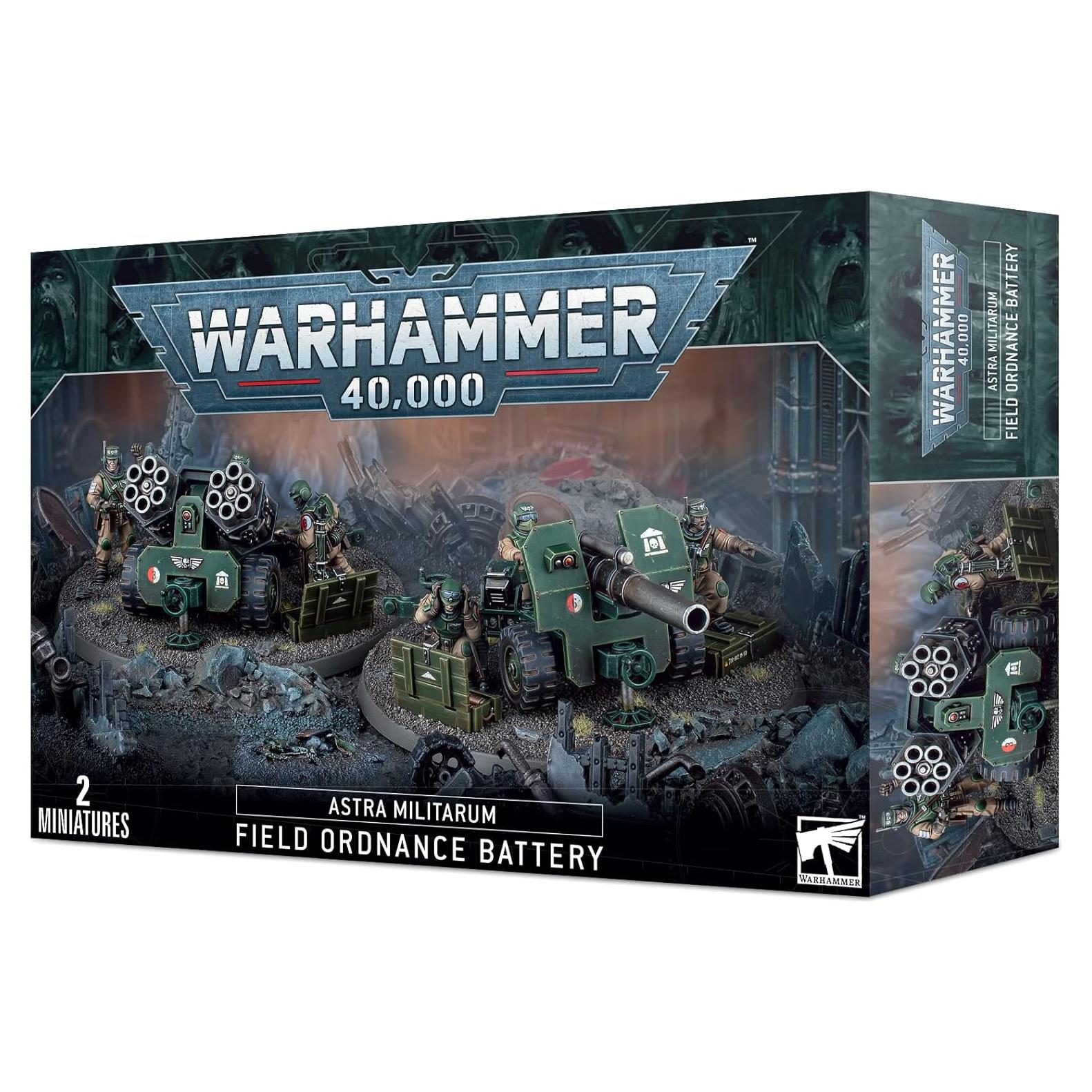 Warhammer 40K Astra Militarum Batería Artillería 2 Equipos