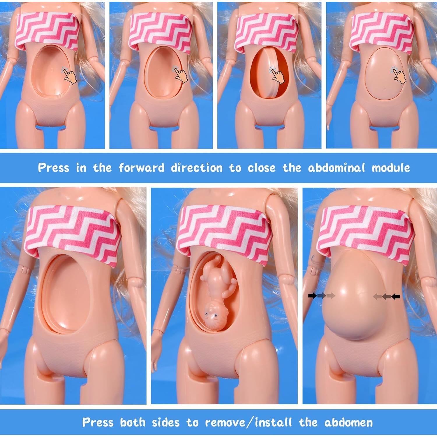 Juego de Muñecas Familiar Ibayda - 6 Personajes y Mascotas