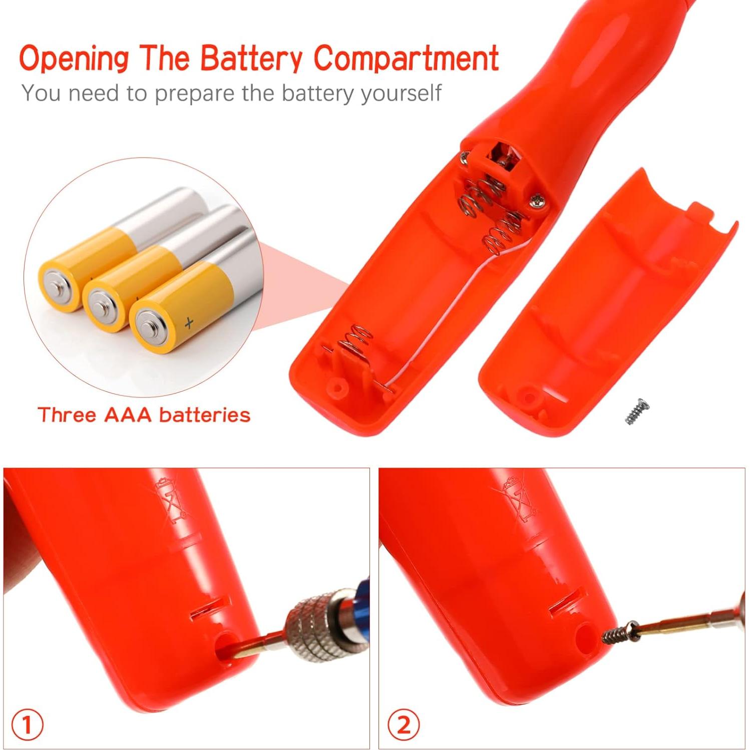 Toyvian 3 Varitas Brillantes LED para Niños con Música