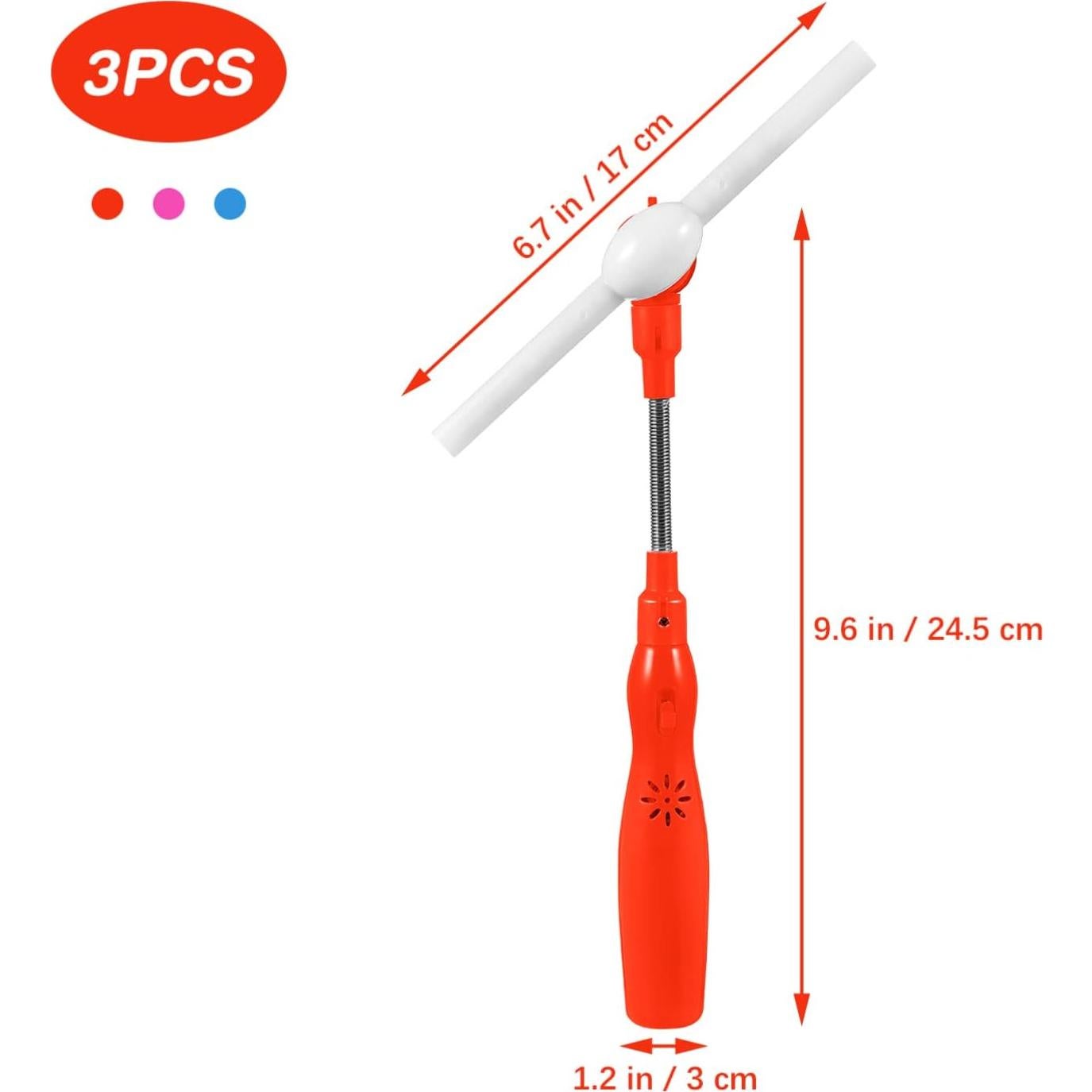 Toyvian 3 Varitas Brillantes LED para Niños con Música