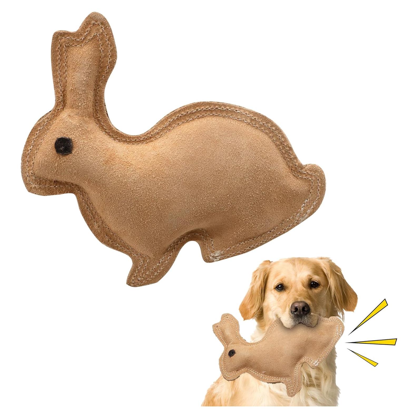 Juguete para Perros SPOT Conejo de Cuero 19 cm con Sonido