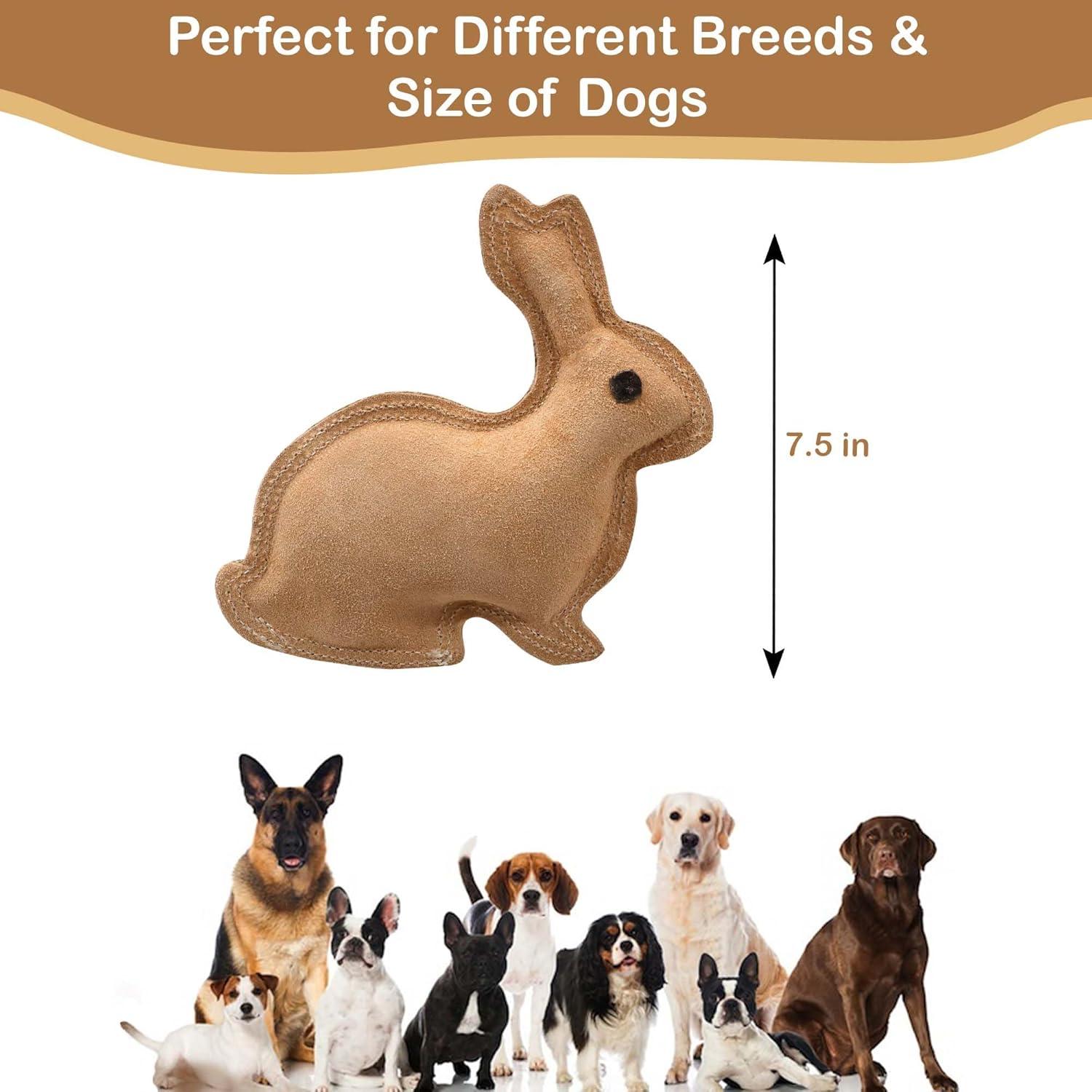 Juguete para Perros SPOT Conejo de Cuero 19 cm con Sonido