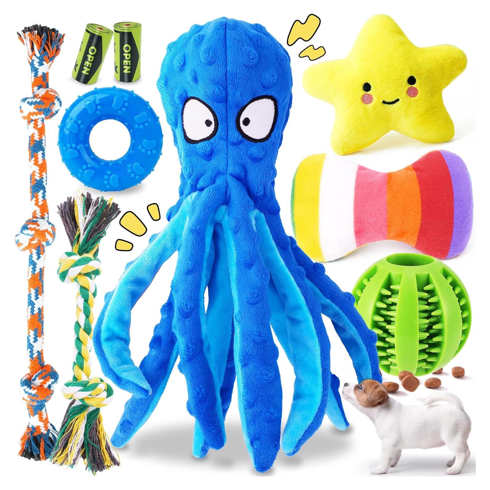 Juego de 9 Juguetes Interactivos KIPRITII para Cachorros