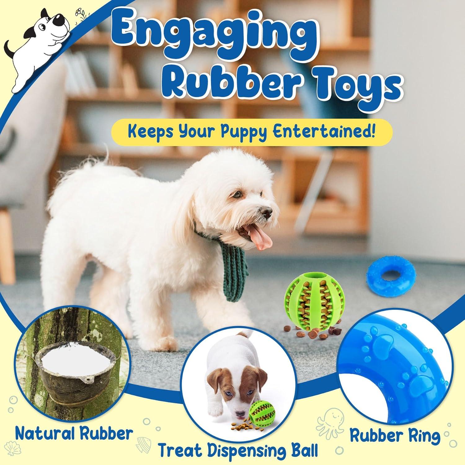 Juego de 9 Juguetes Interactivos KIPRITII para Cachorros