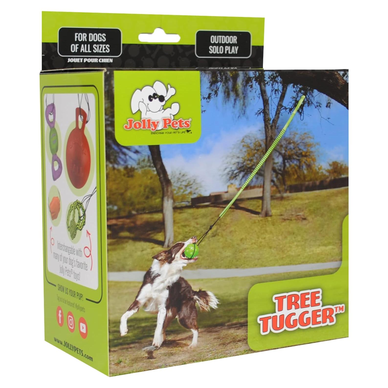 Jolly Pets Tree Tugger para perro verde - Juguete interactivo