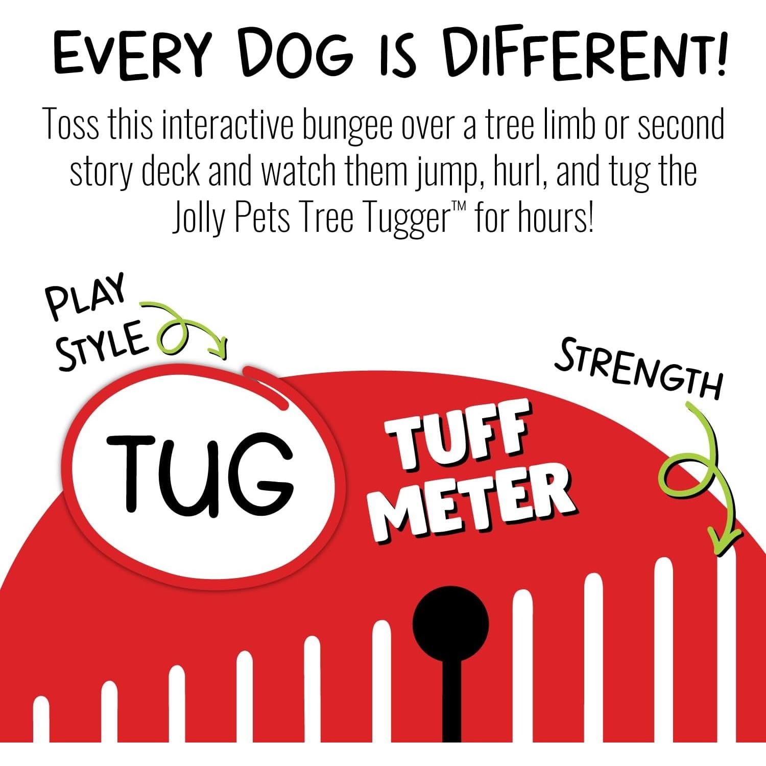 Jolly Pets Tree Tugger para perro verde - Juguete interactivo