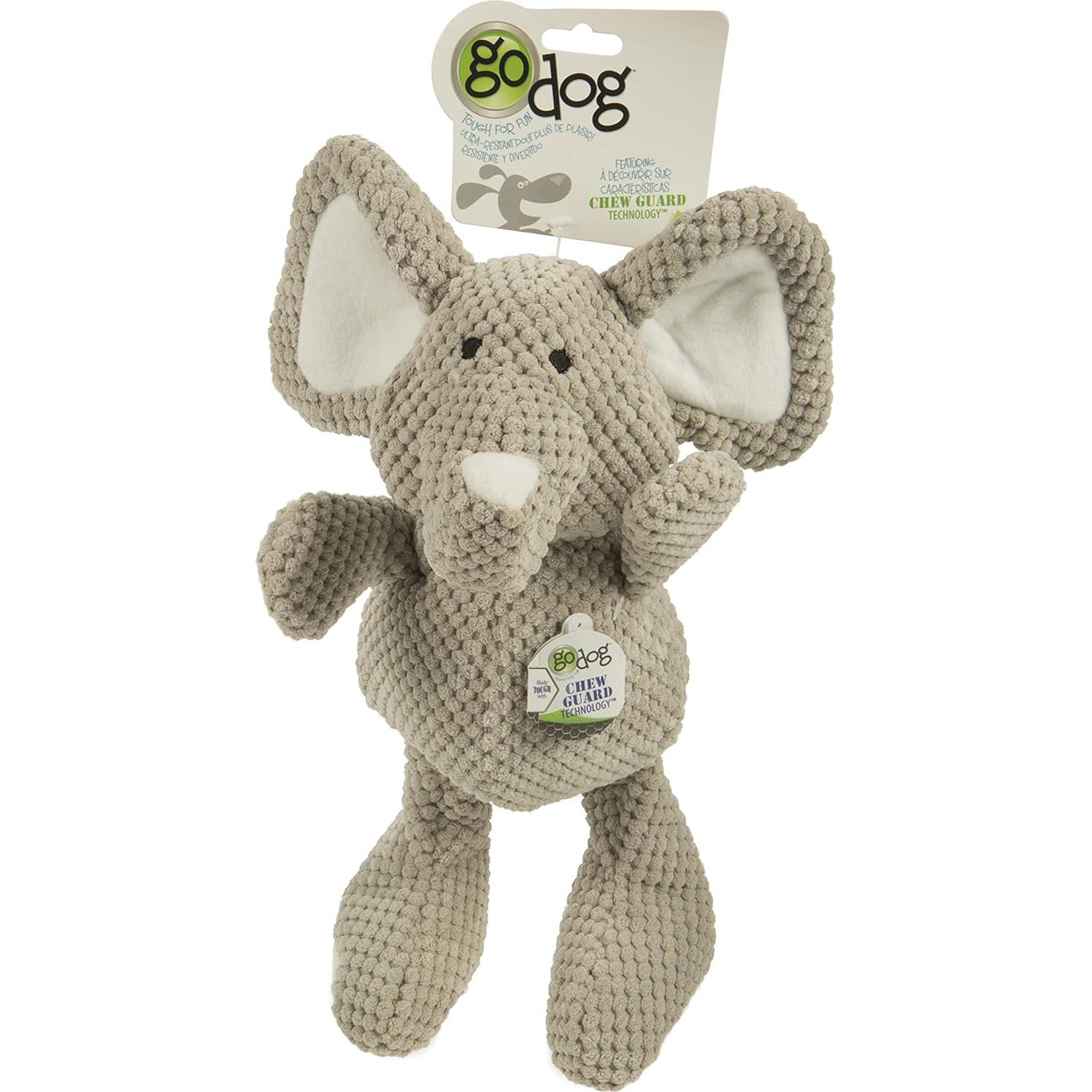 Juguete de Peluche para Perros goDog Elefante Grande