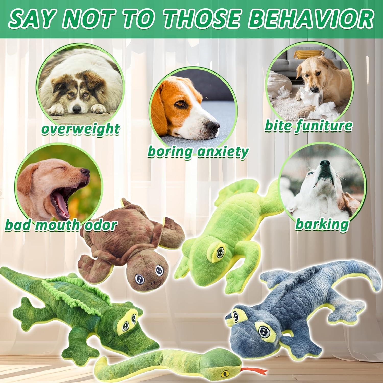 Juguetes de Peluche para Perros LECHONG Paquete de 5