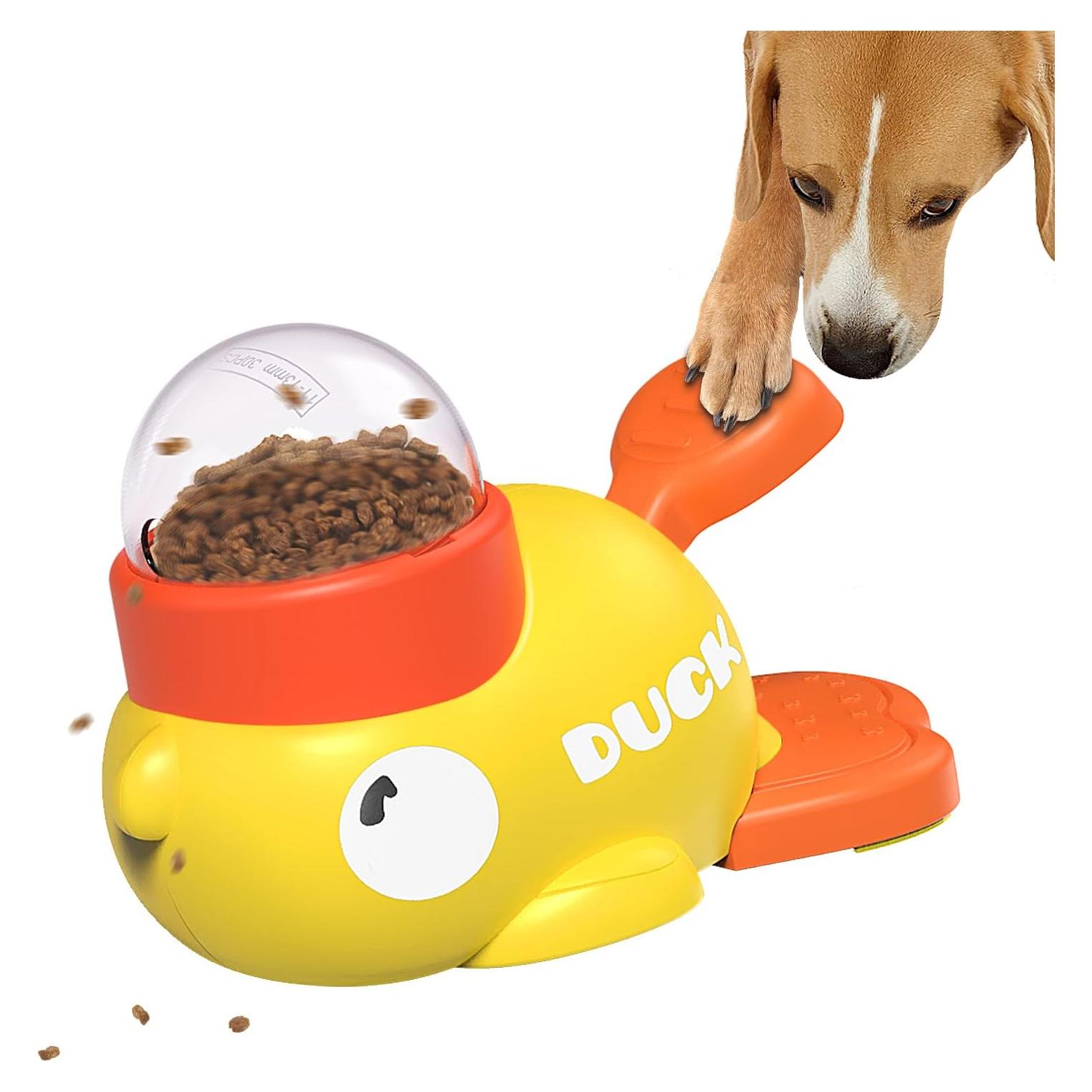 Juguete dispensador de golosinas para perros tipo pato - Alimentador lento