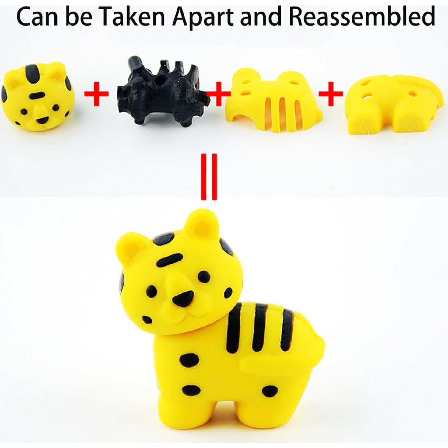 60 Gomas de Borrar de Animales URSKYTOUS para Niños