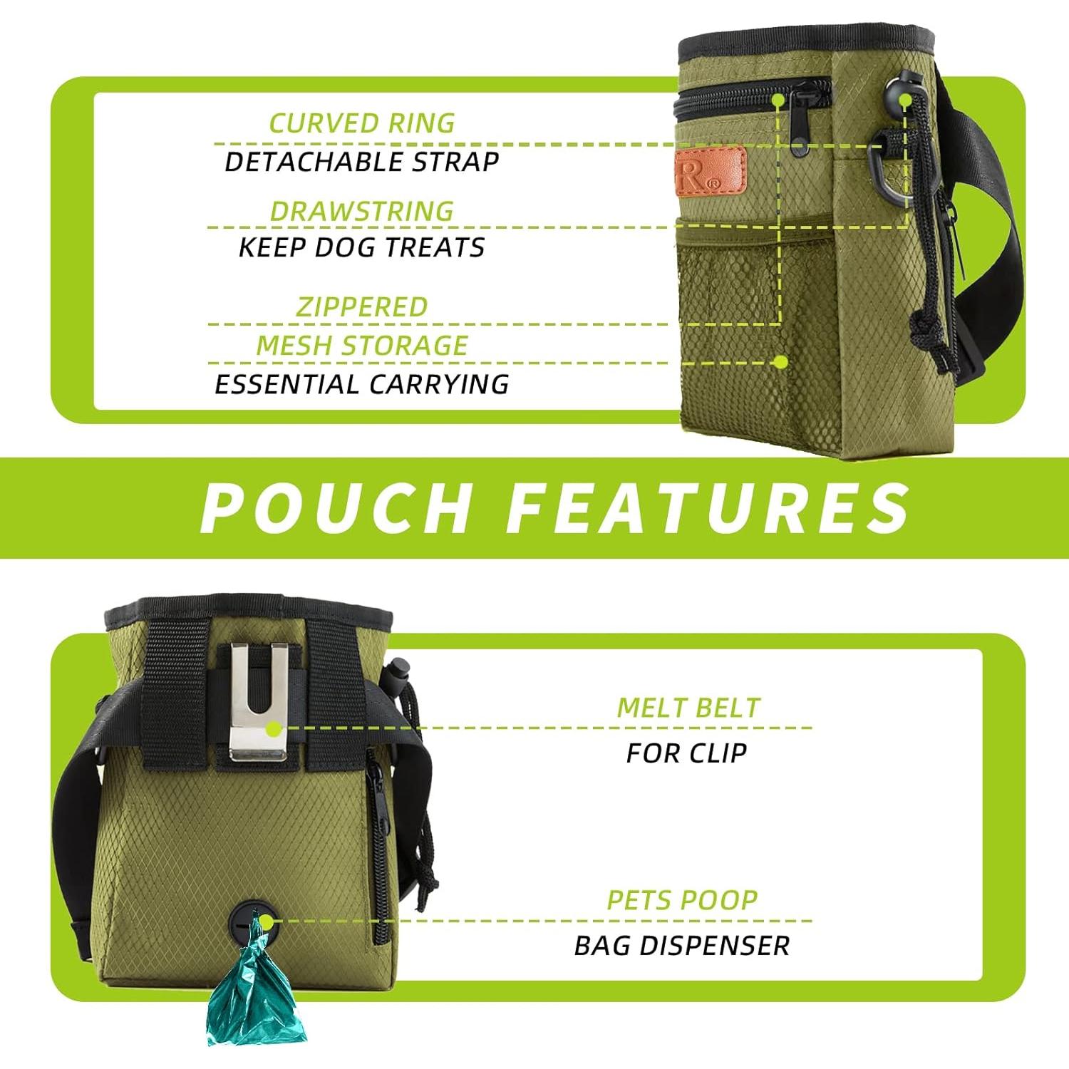 Bolsa de Entrenamiento para Perros KHPR Verde Militar