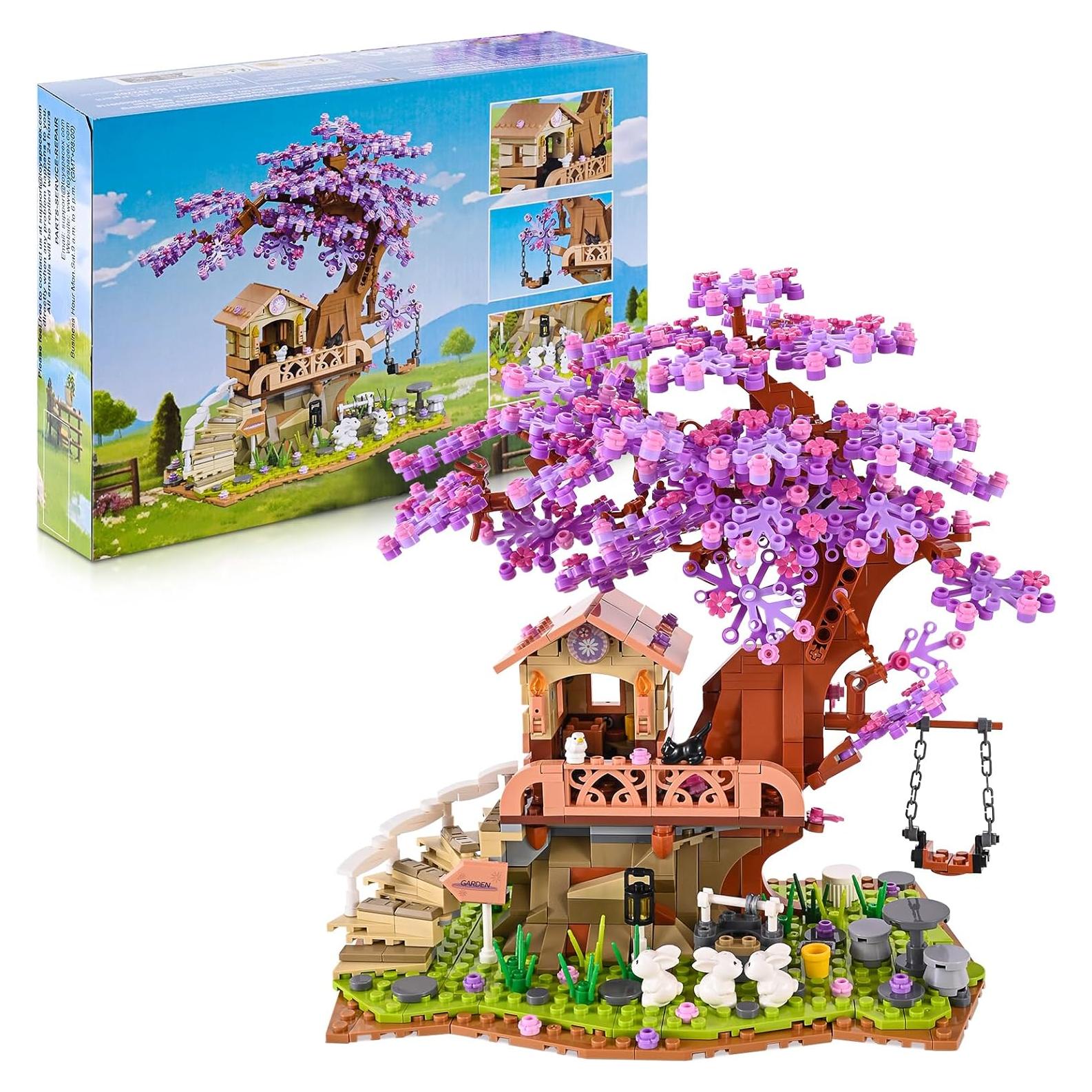 Juego de Construcción JOJO&Peach Jardín de Flores LED 841 Pzs