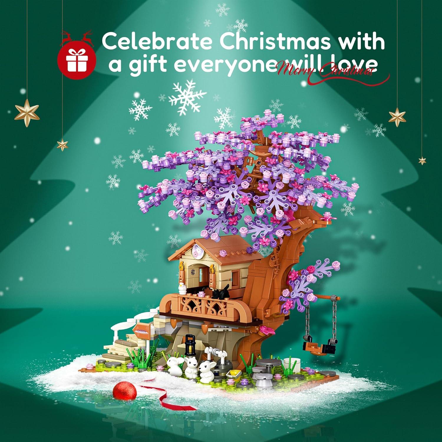 Juego de Construcción JOJO&Peach Jardín de Flores LED 841 Pzs