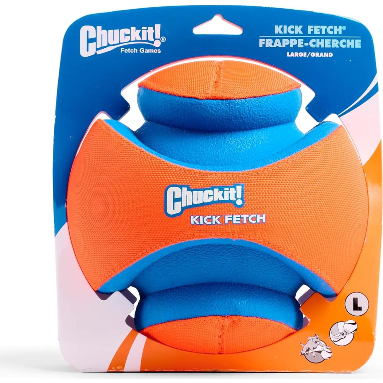 Pelota Chuckit! Kick Fetch Grande - Flota y Rebota - Para Perros