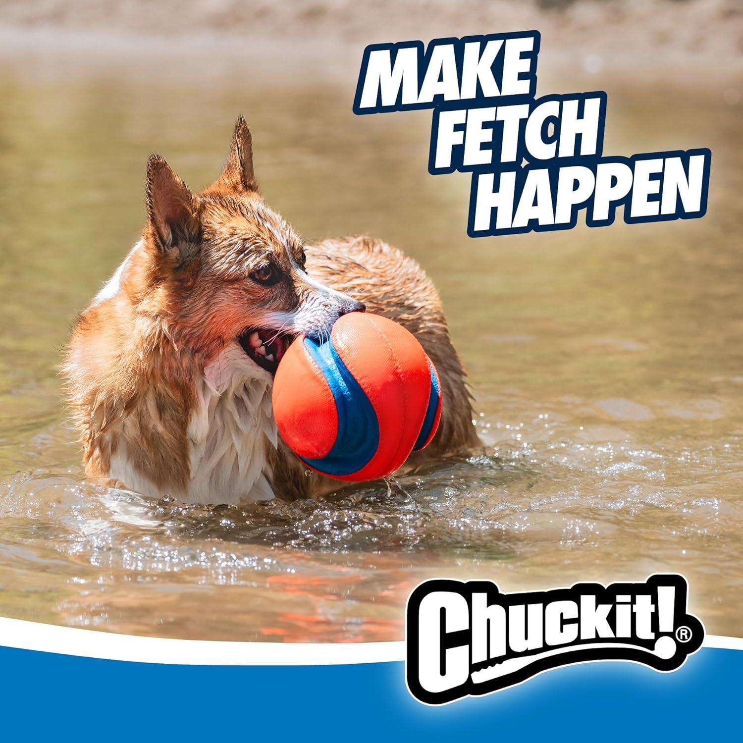 Pelota Chuckit! Kick Fetch Grande - Flota y Rebota - Para Perros