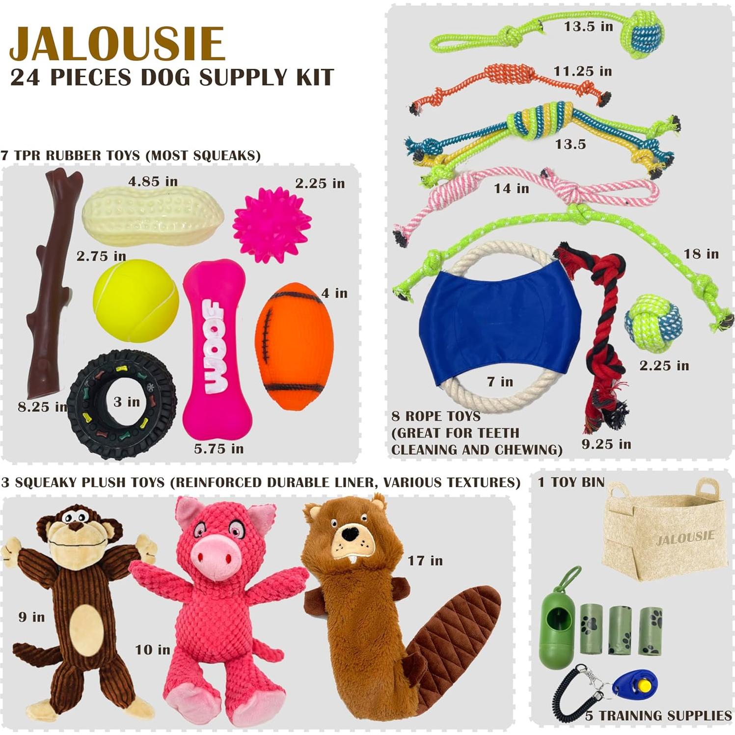 Cesta de Regalo para Perros Jalousie 24 Piezas Multicolor
