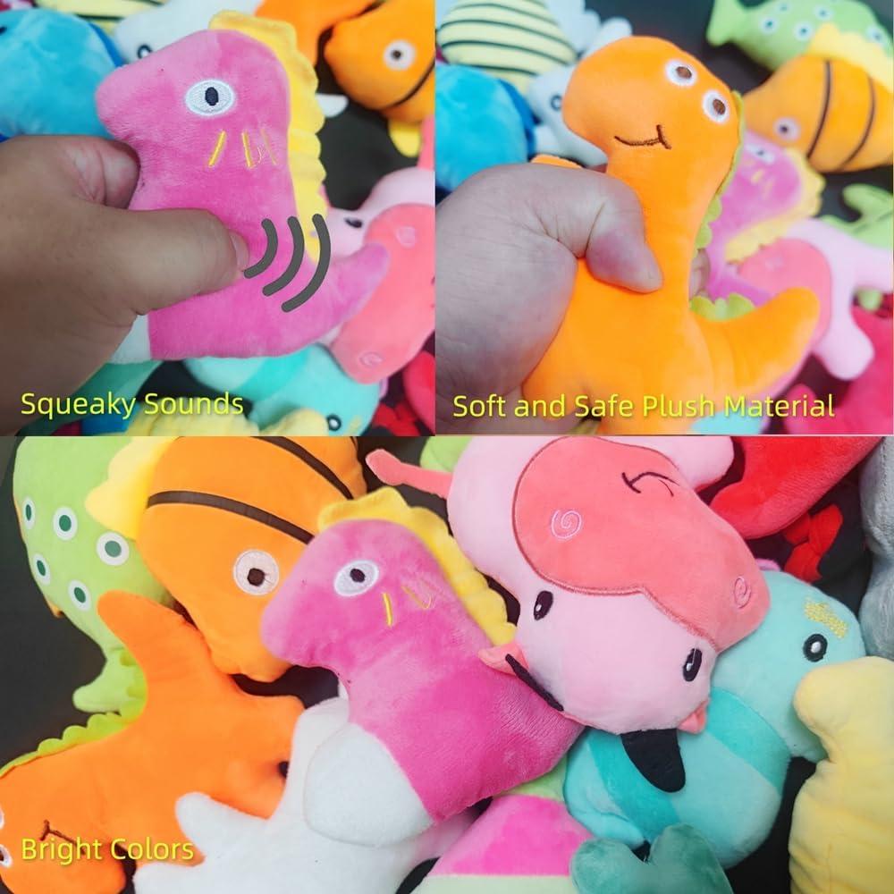 Paquete de 20 Juguetes Suaves Squeaky QM para Perros