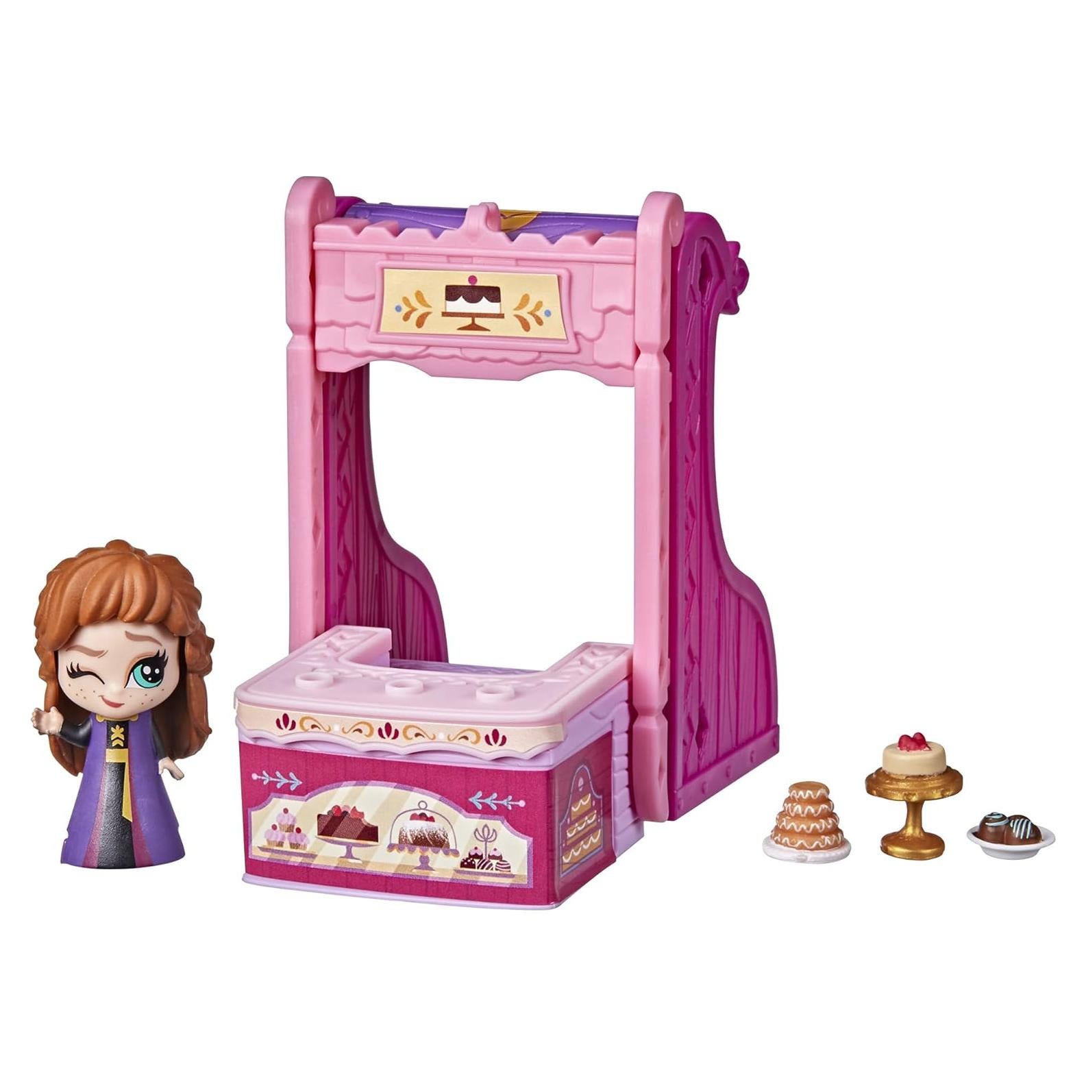 Playset Disney Frozen 2 Anna Trineo a Tienda 2 en 1