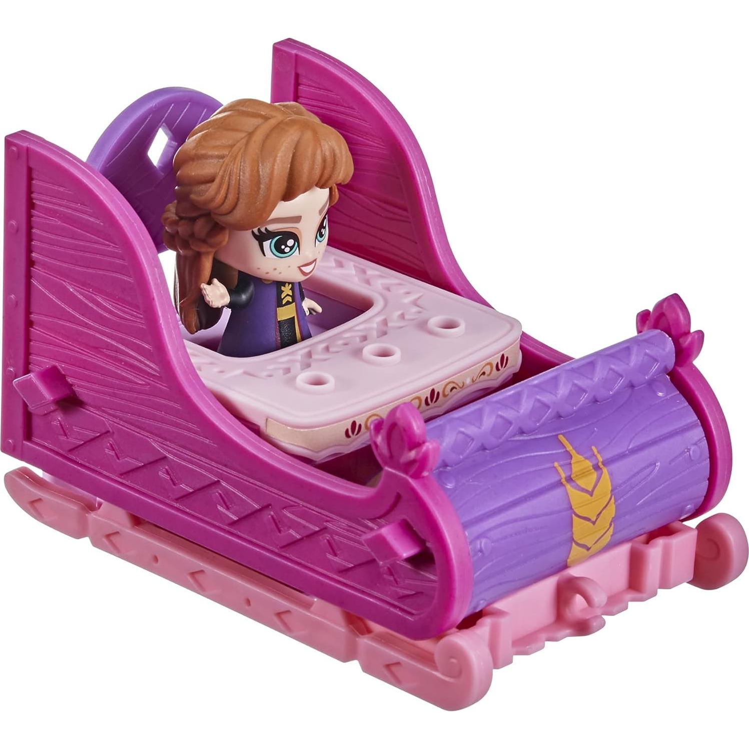 Playset Disney Frozen 2 Anna Trineo a Tienda 2 en 1