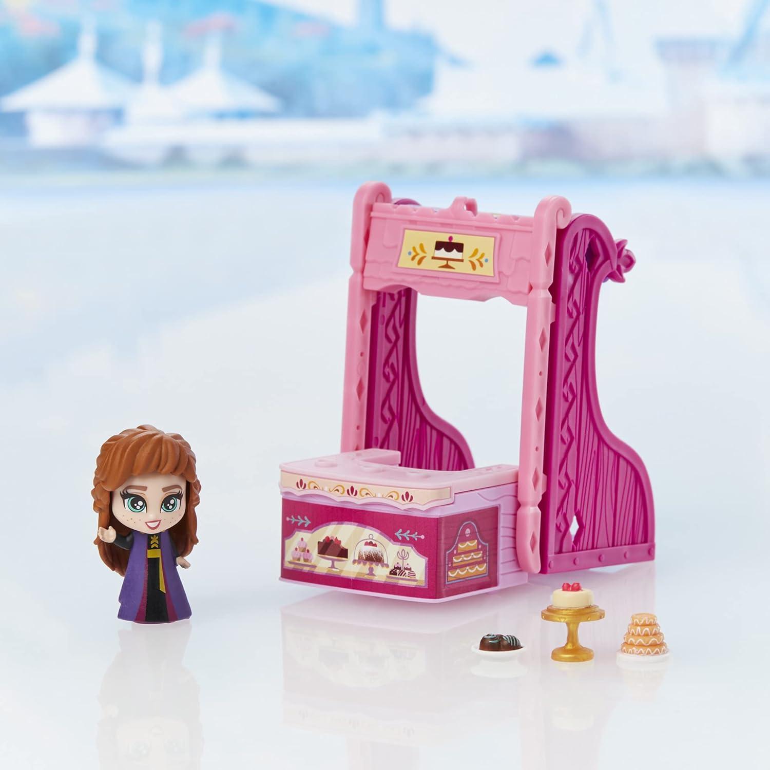 Playset Disney Frozen 2 Anna Trineo a Tienda 2 en 1