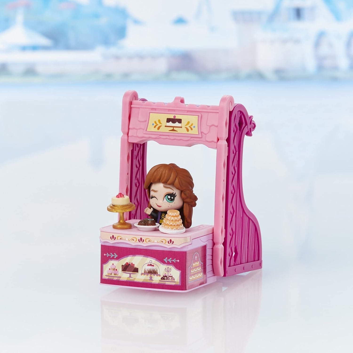 Playset Disney Frozen 2 Anna Trineo a Tienda 2 en 1