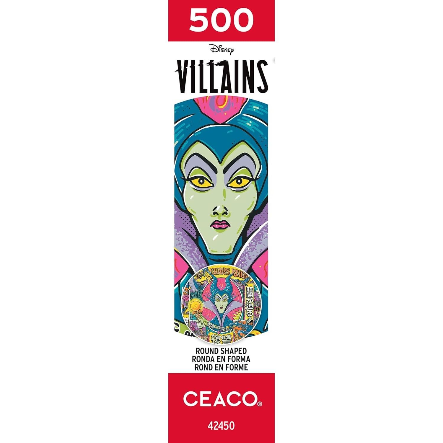 Rompecabezas Redondo Ceaco 500 Piezas Maléfica Disney