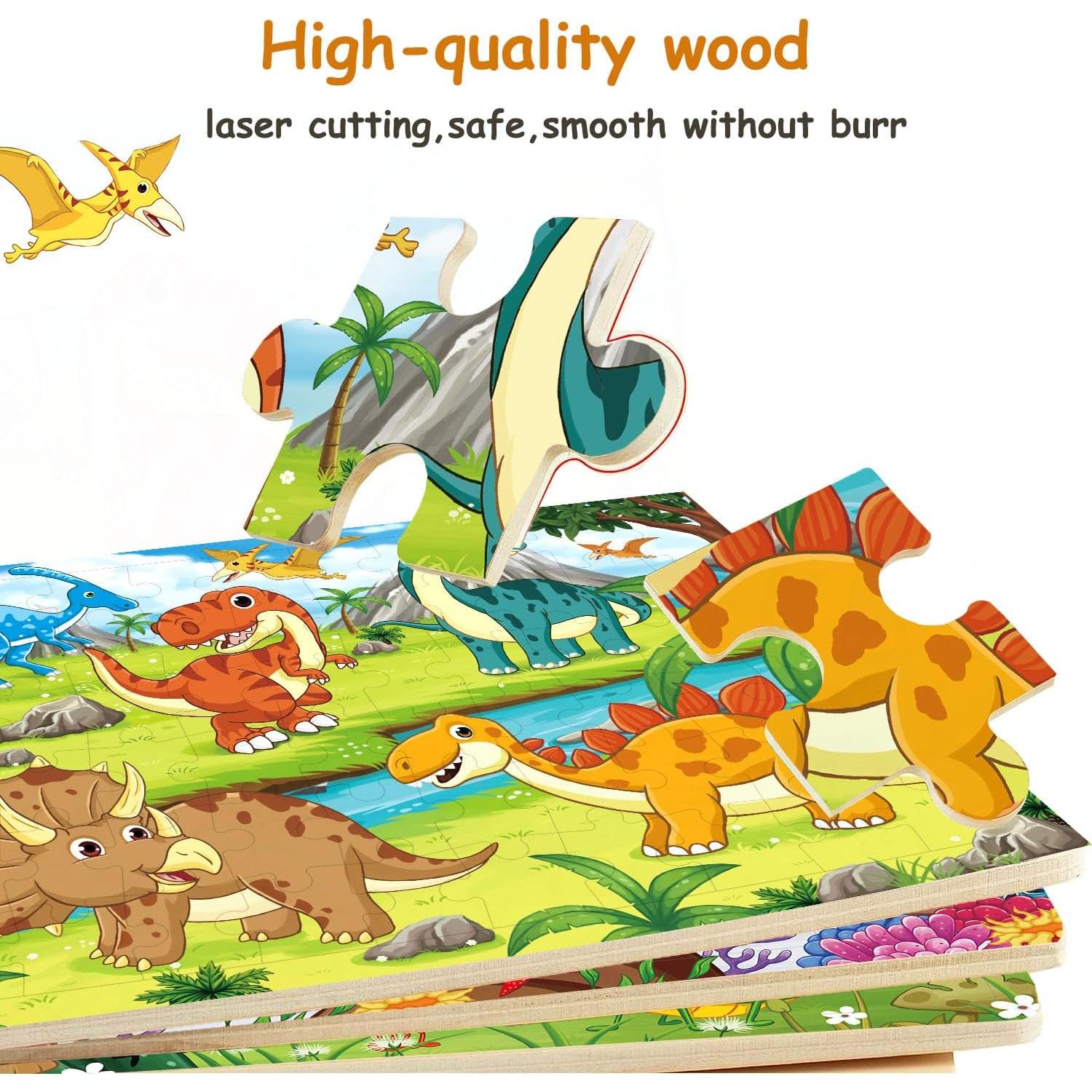 Rompecabezas de Madera VIJYYZT 6 Piezas 30x22 cm para Niños