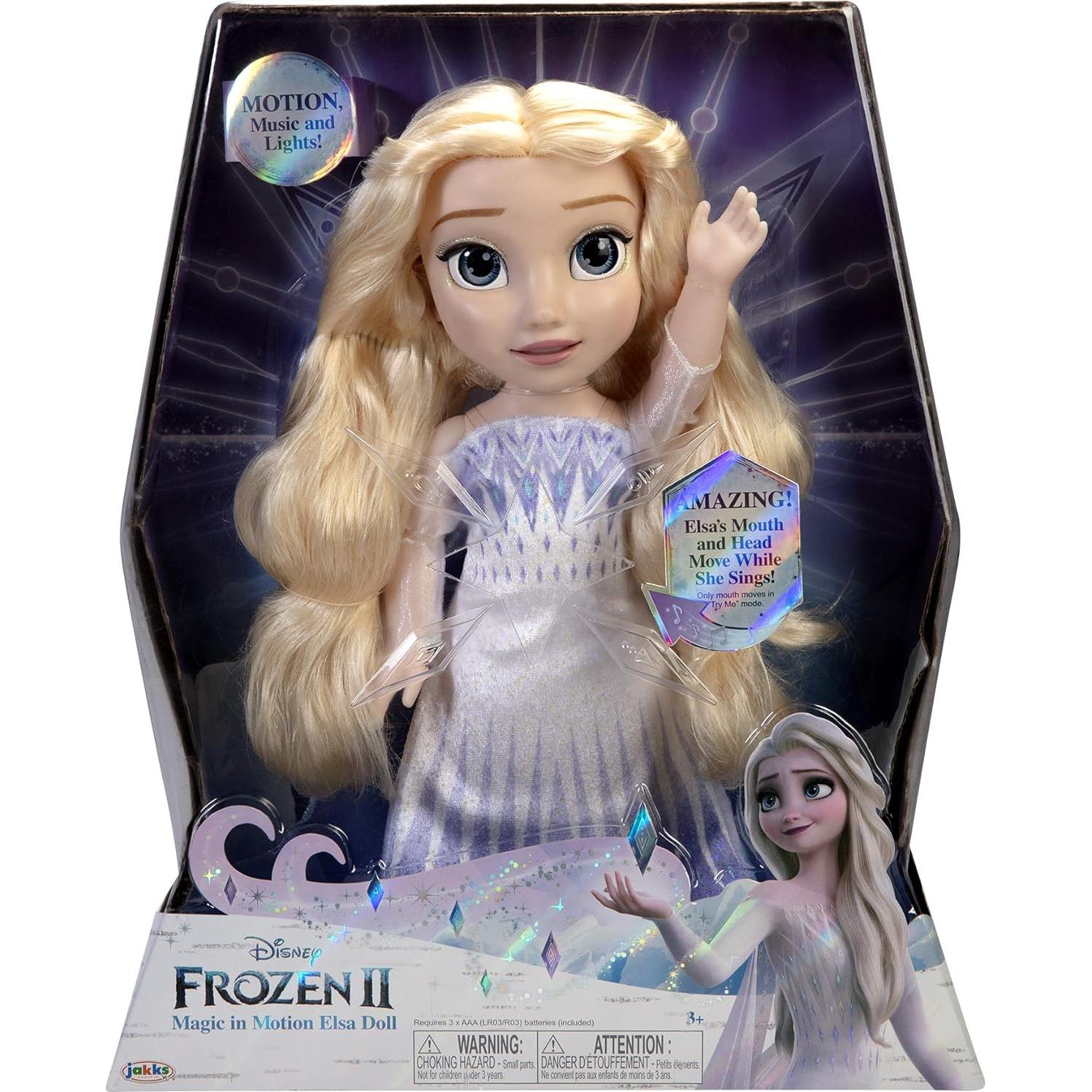 Muñeca Elsa Disney Frozen 2 con Movimiento y Luz