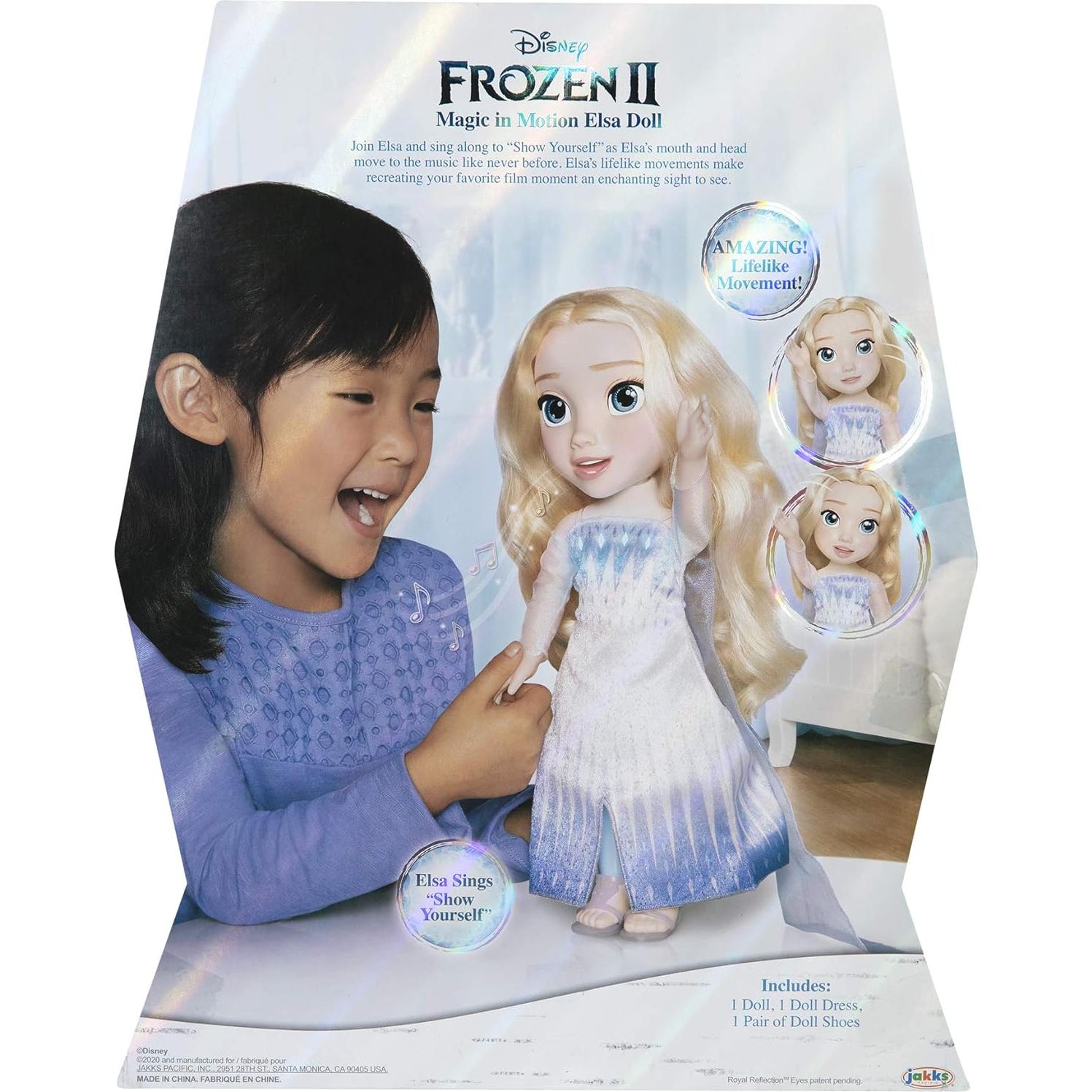 Muñeca Elsa Disney Frozen 2 con Movimiento y Luz