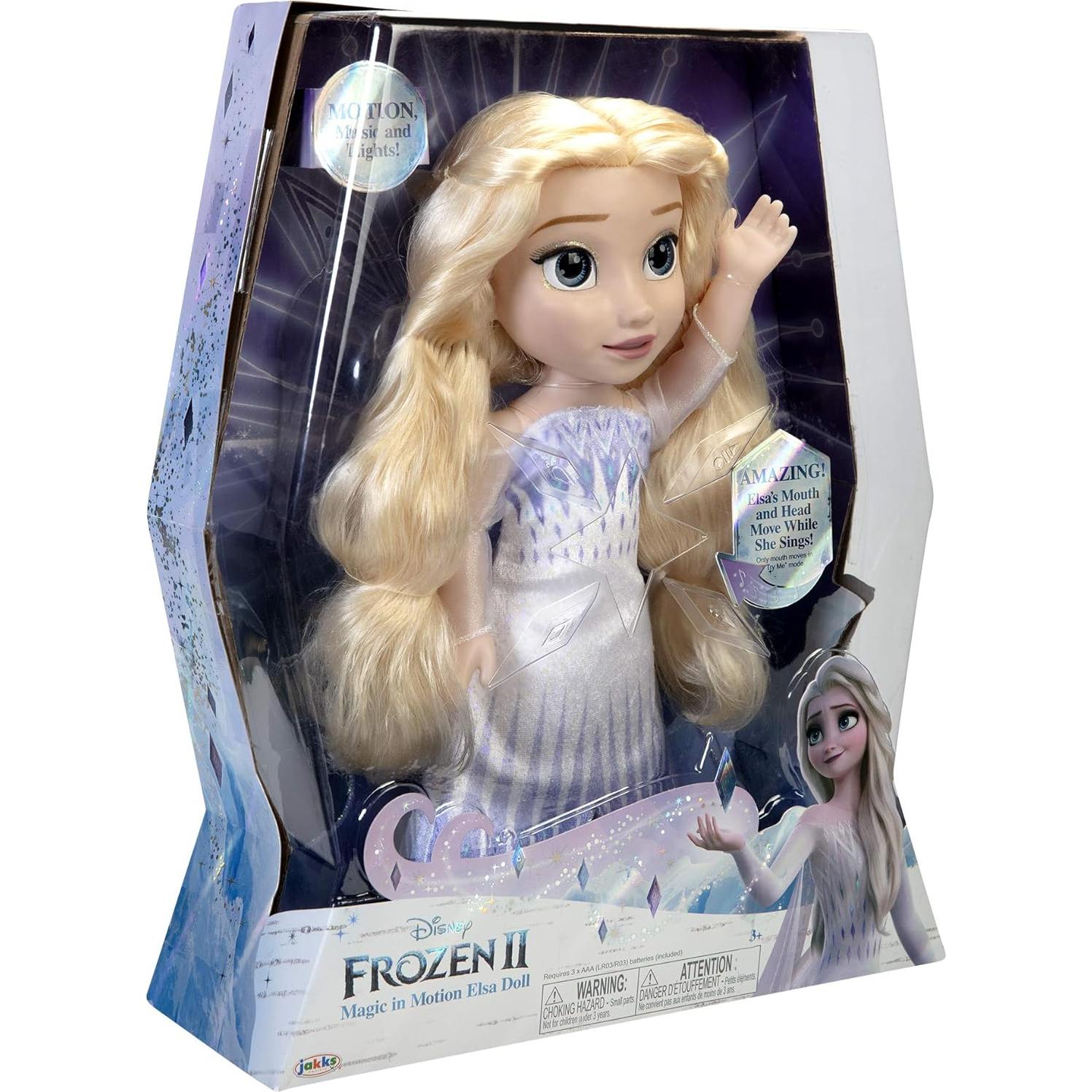 Muñeca Elsa Disney Frozen 2 con Movimiento y Luz