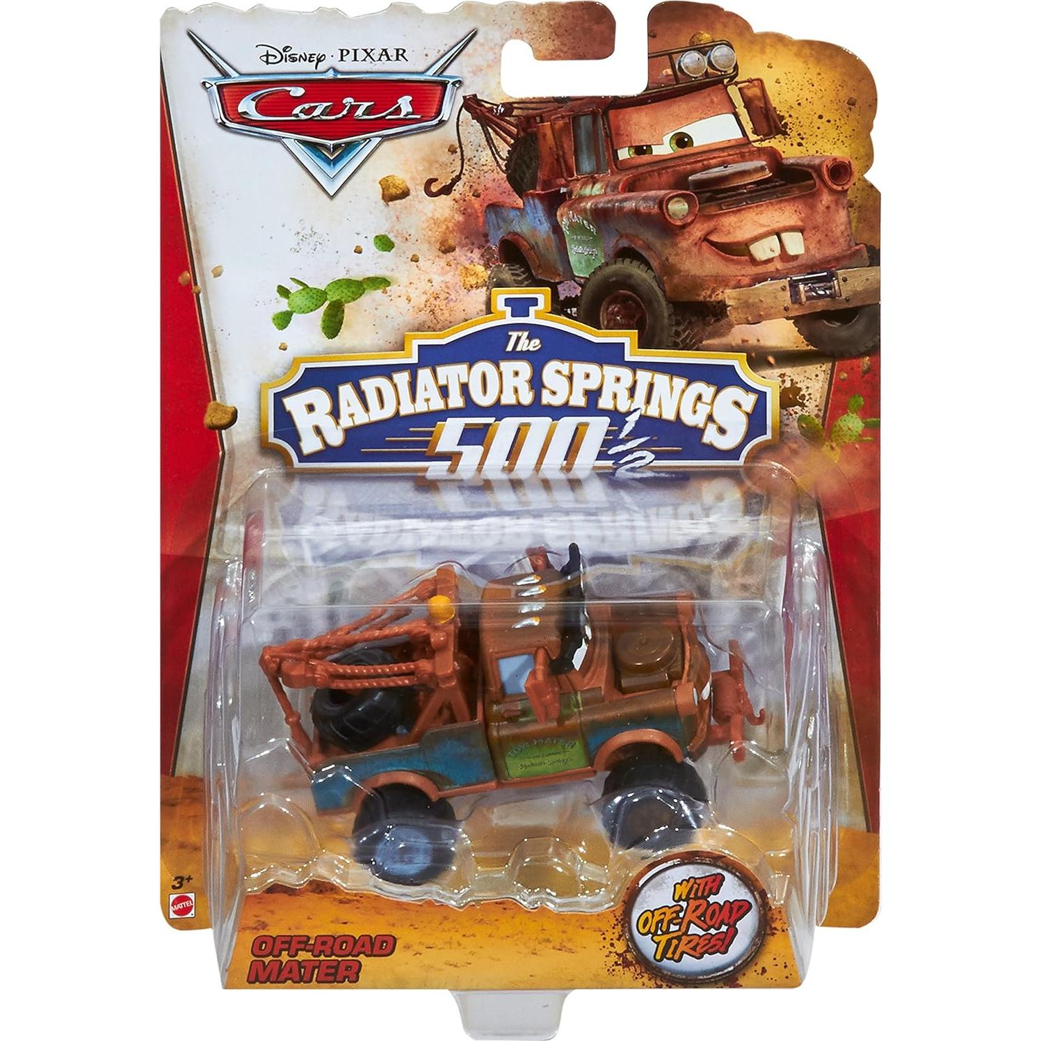 Coche Diecast Disney Cars Mater 1:55 Offroad Aventura