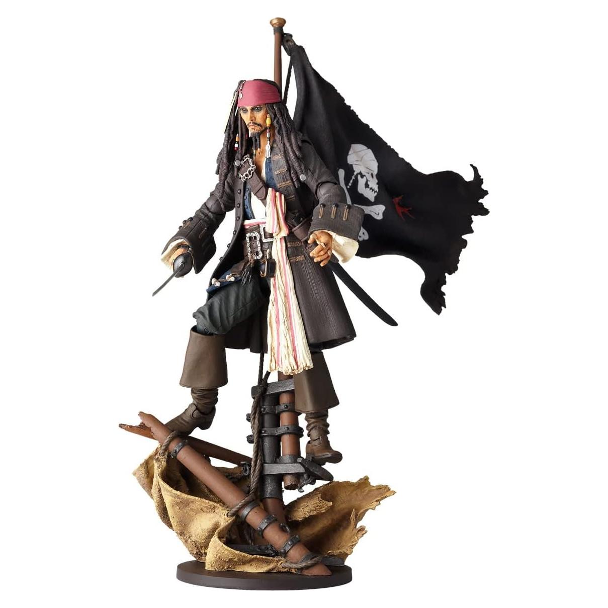 Figura Jack Sparrow Revoltech 135 mm PVC y ABS