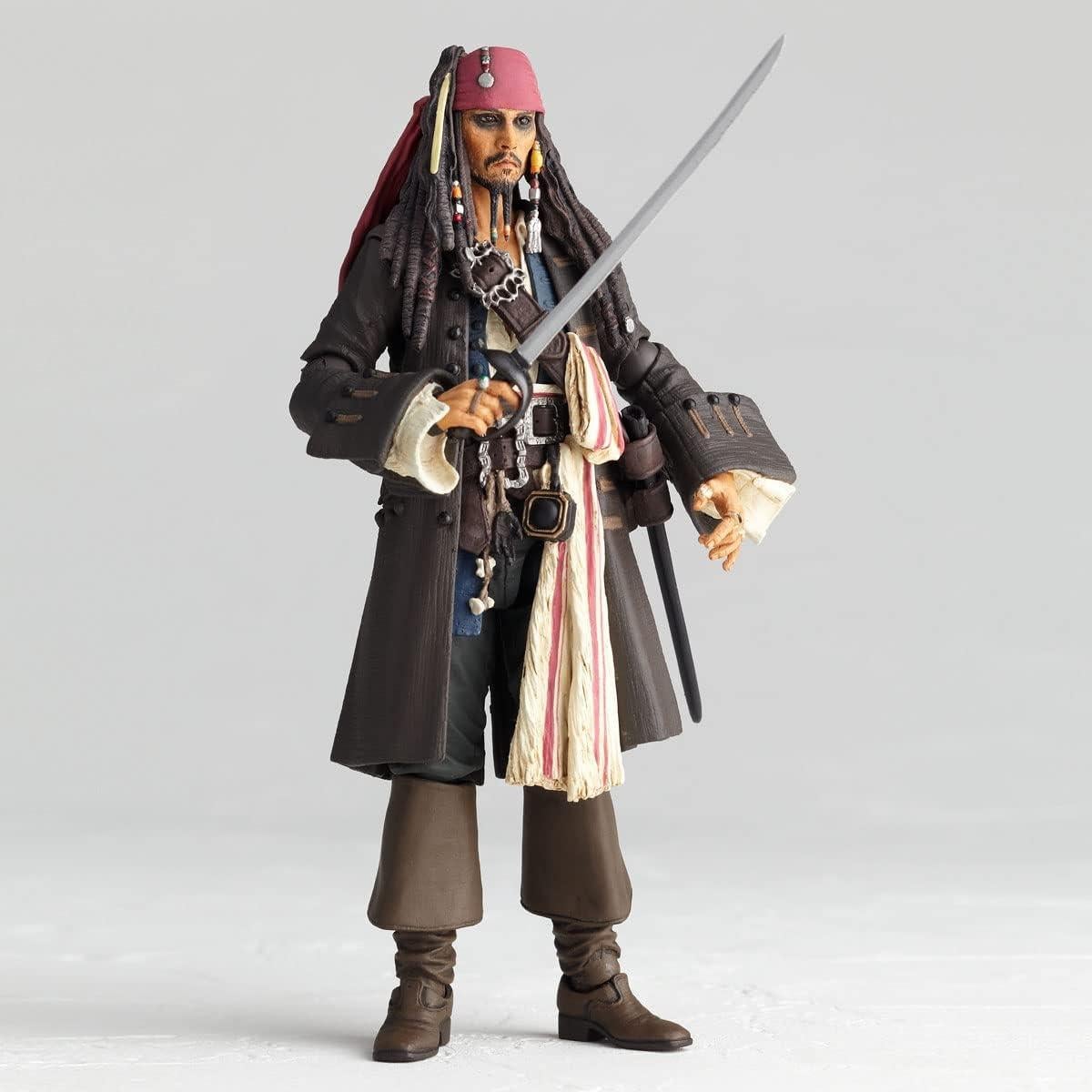 Figura Jack Sparrow Revoltech 135 mm PVC y ABS