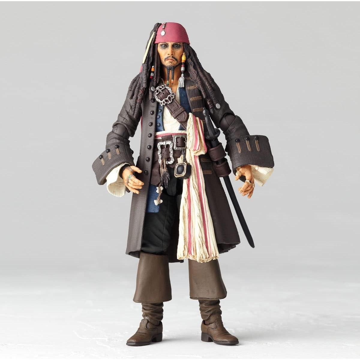 Figura Jack Sparrow Revoltech 135 mm PVC y ABS