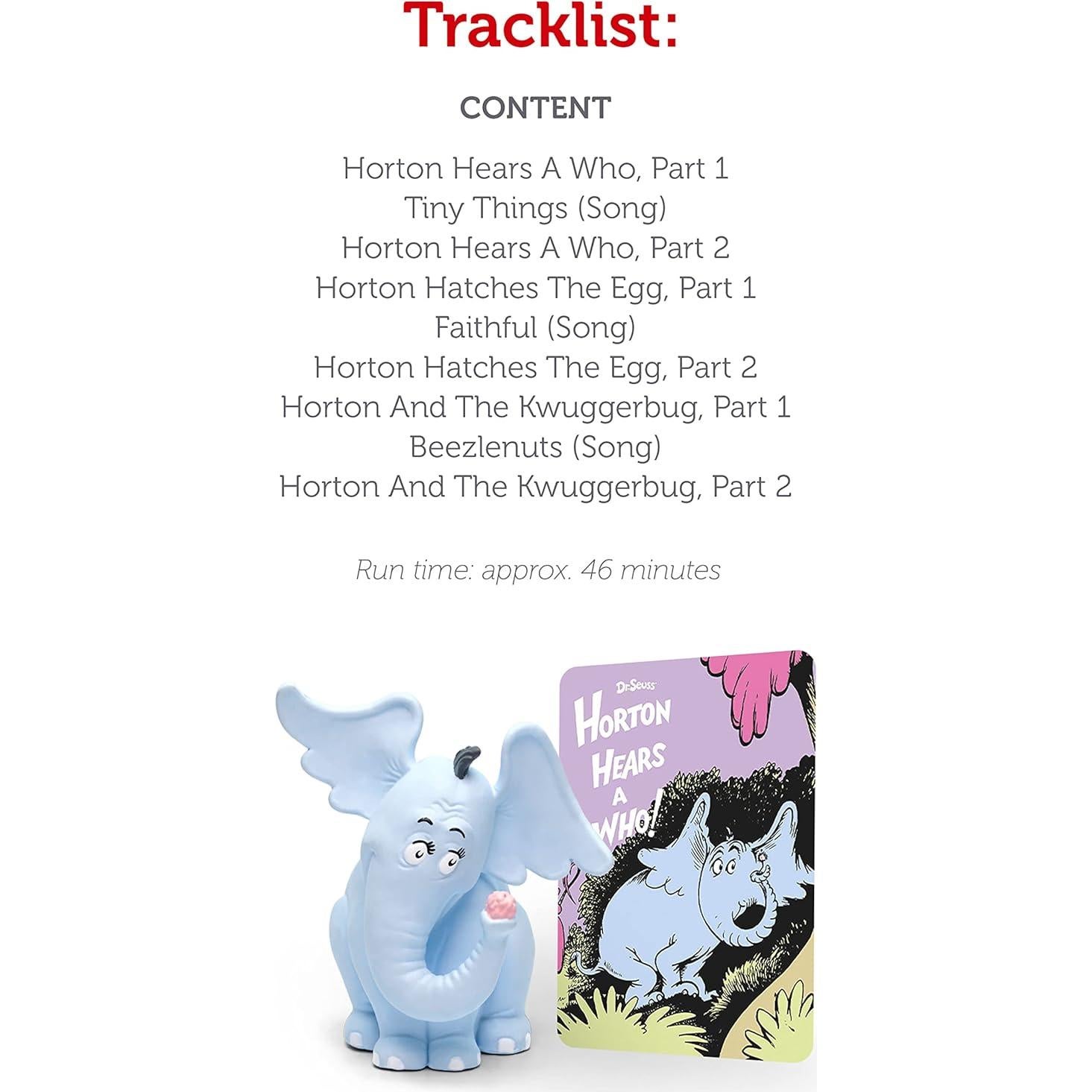 Figurita de audio Tonies Horton escucha a Quién 3+ años