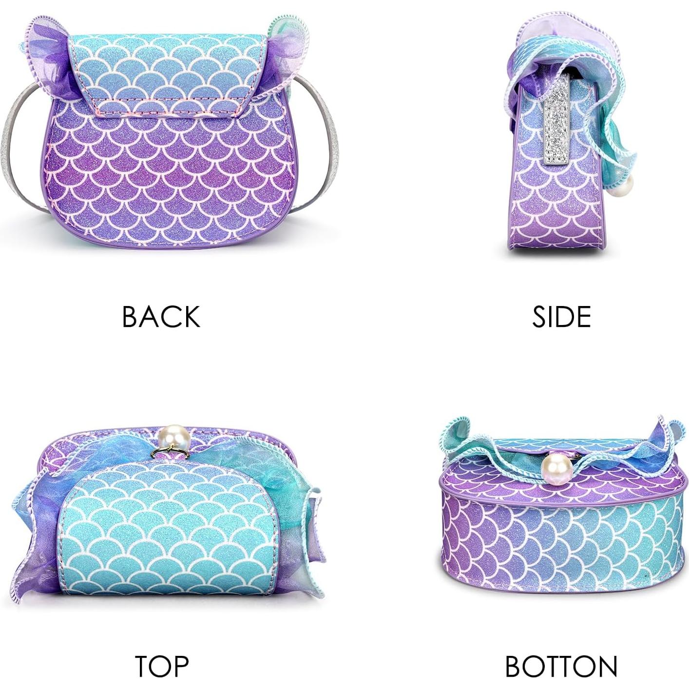 Bolso Sirena Azul Mibasies con Joyería para Niñas 3-8 Años