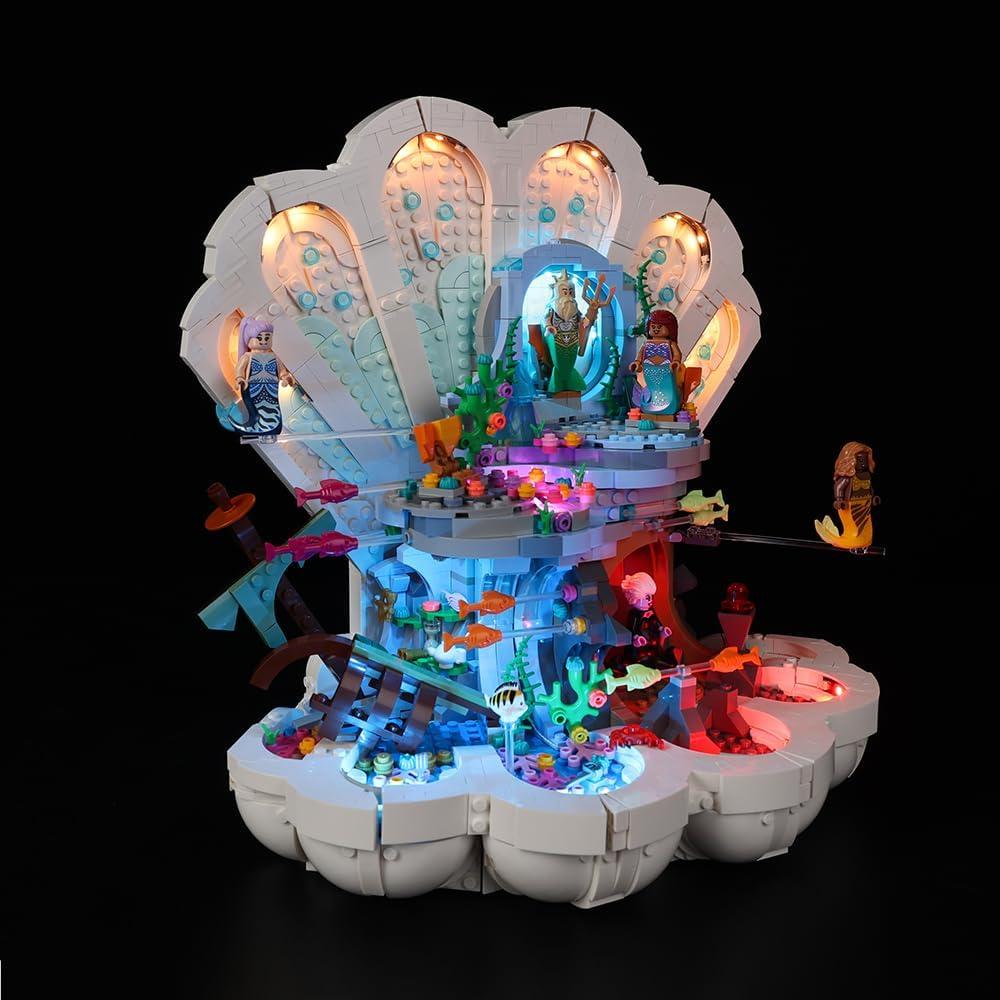 Kit de Luz LED Kyglaring para Lego 43225 Disney La Sirenita