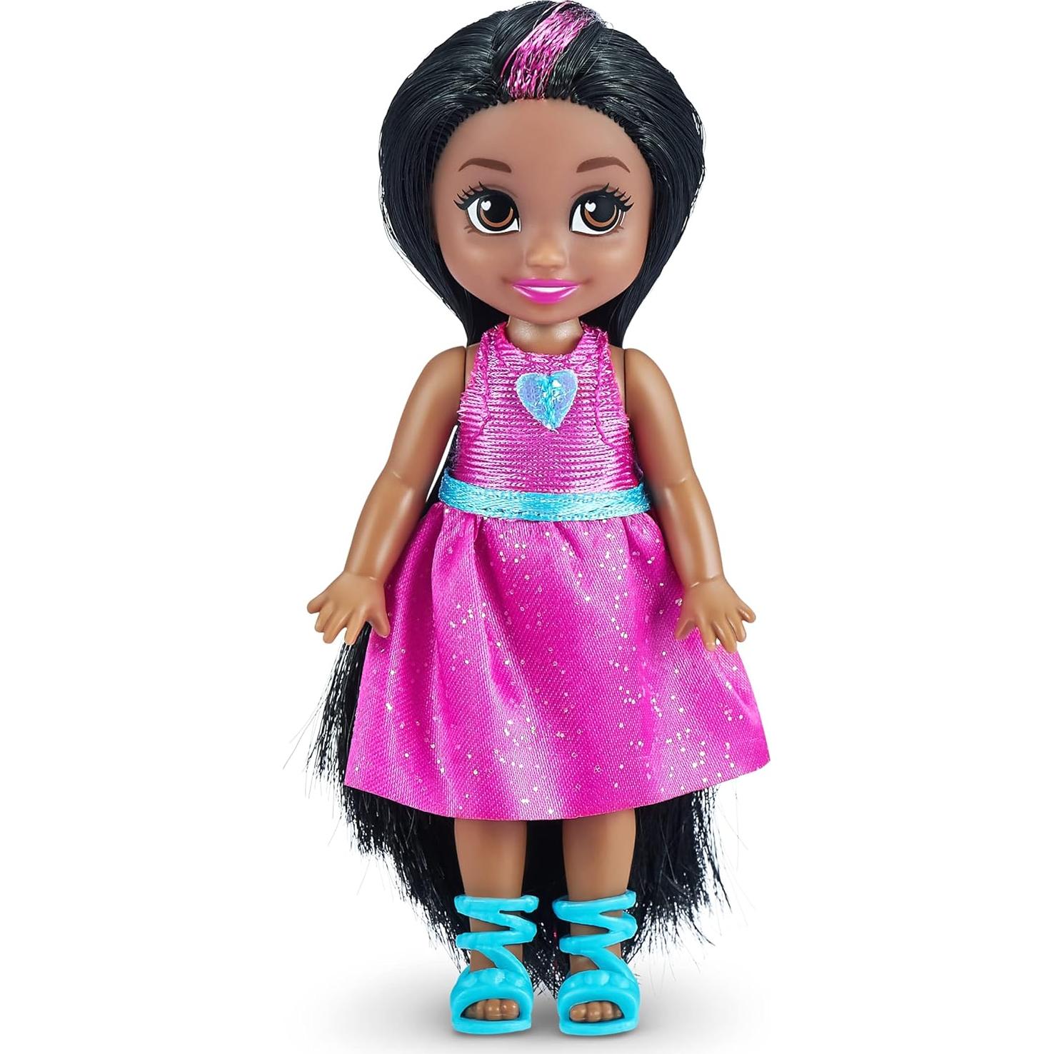 Paquete de 6 Muñecas Princesas Sparkle Girlz ZURU - Atuendos Removibles