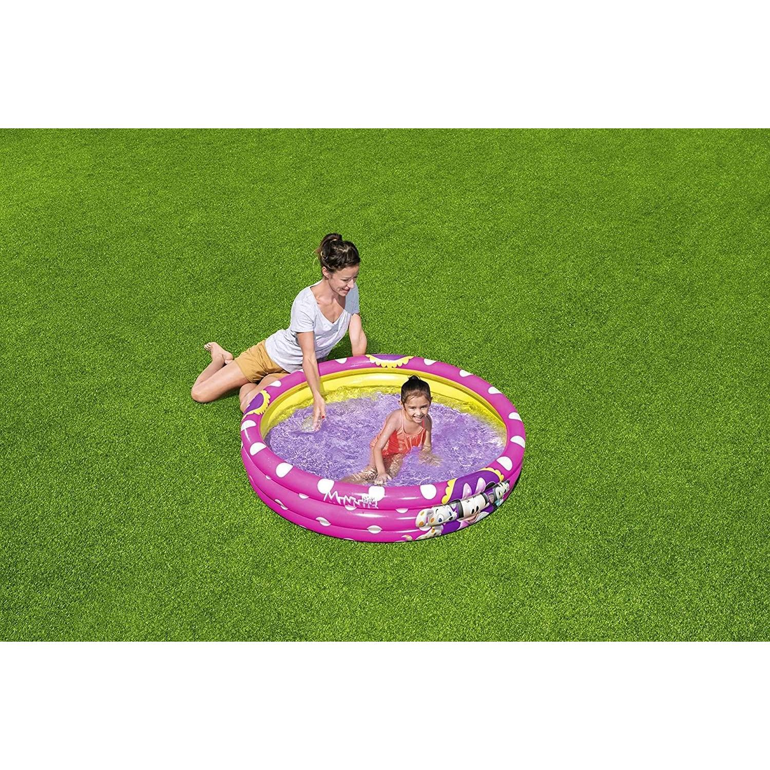 Piscina Inflable Bestway Disney Minnie 122 cm Rosa 140L