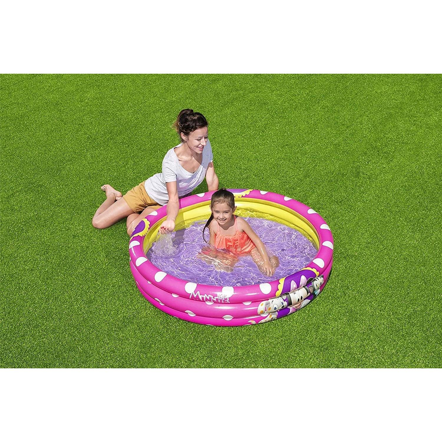 Piscina Inflable Bestway Disney Minnie 122 cm Rosa 140L