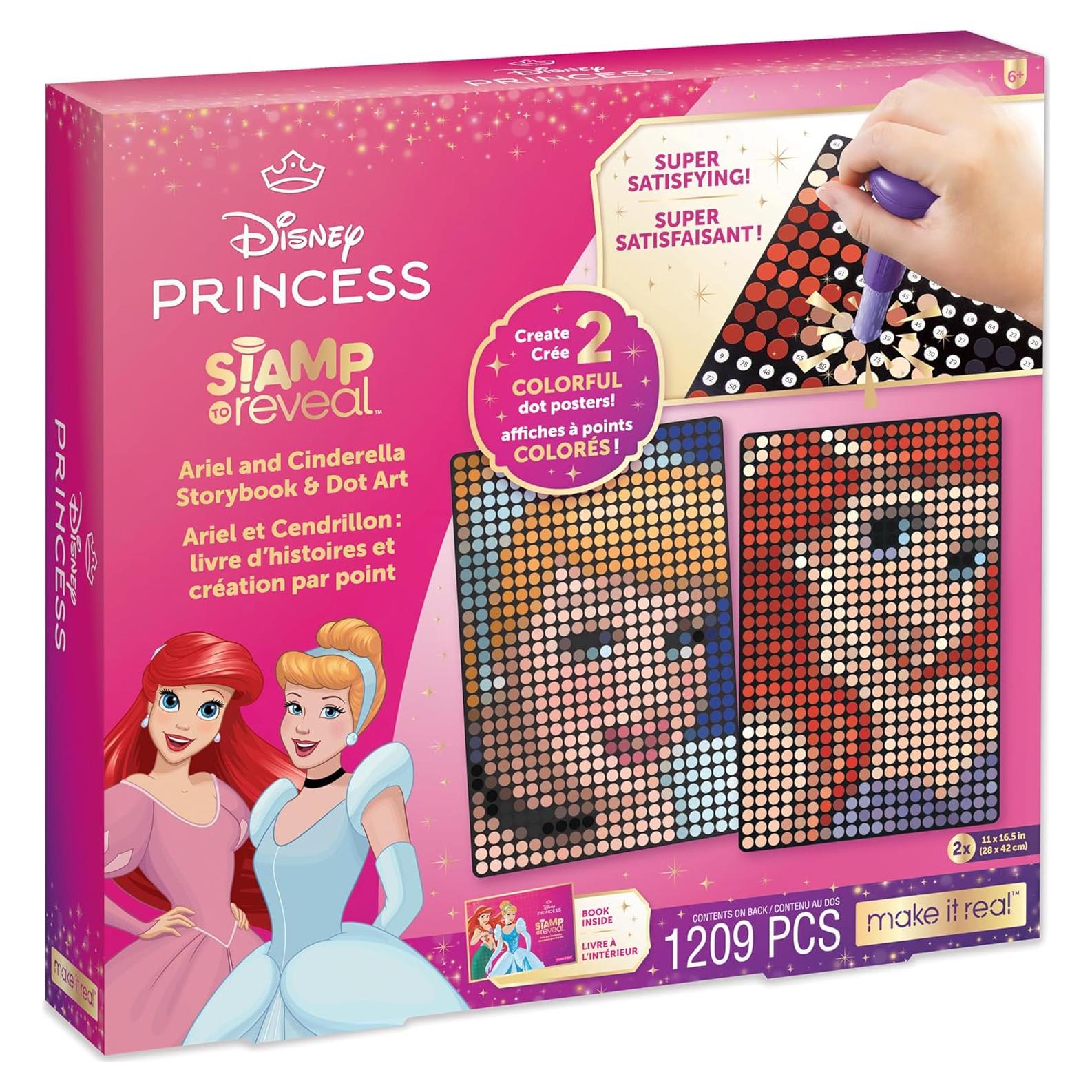 Sello Disney Hazlo Real - Arte Dot Ariel y Cenicienta 1209 Pzs