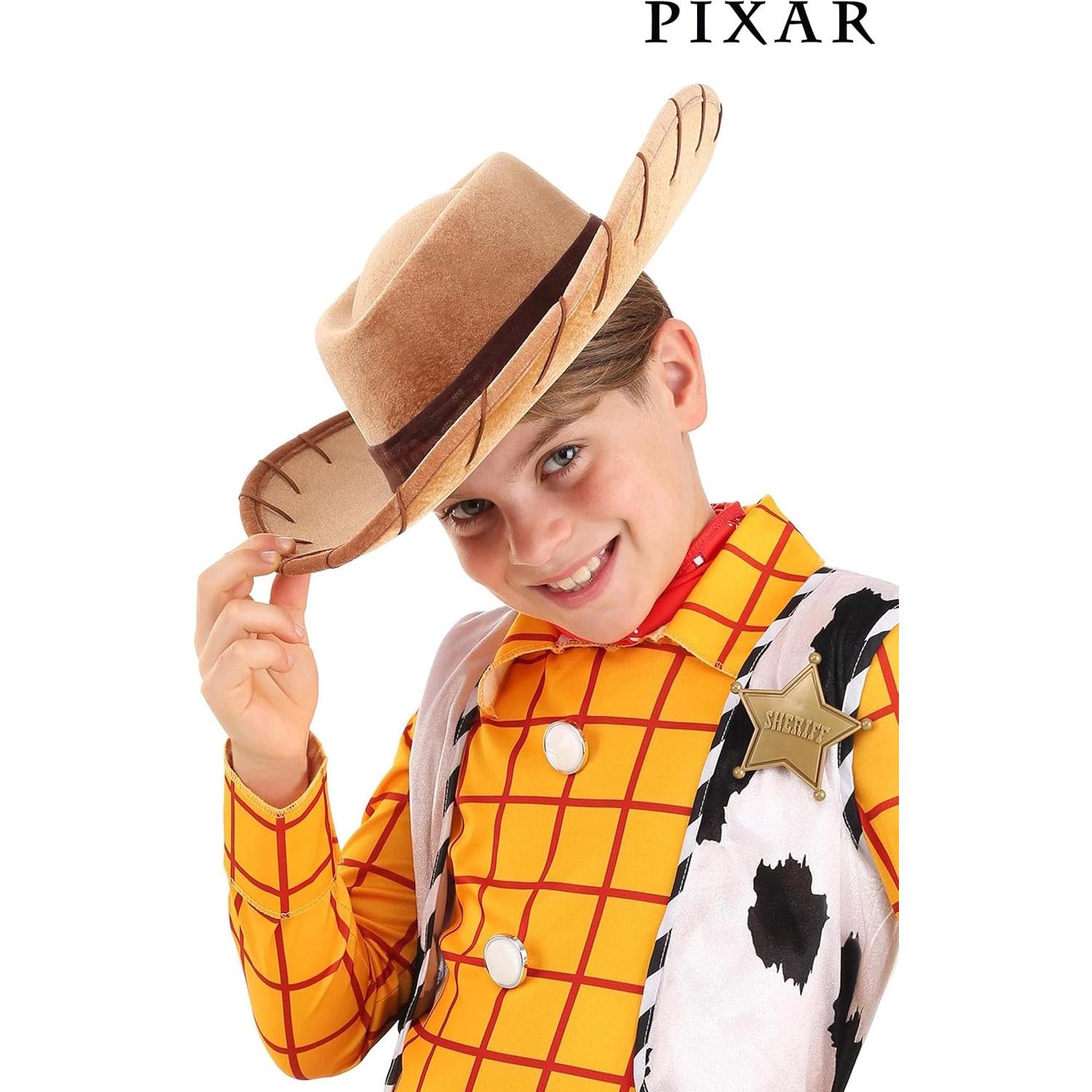 Sombrero de Vaquero Woody Disney para Niños - Ante Marrón