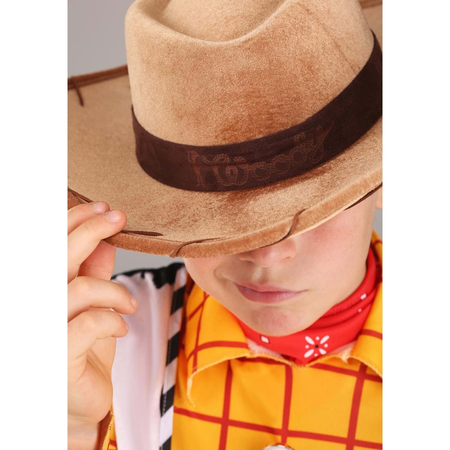 Sombrero de Vaquero Woody Disney para Niños - Ante Marrón