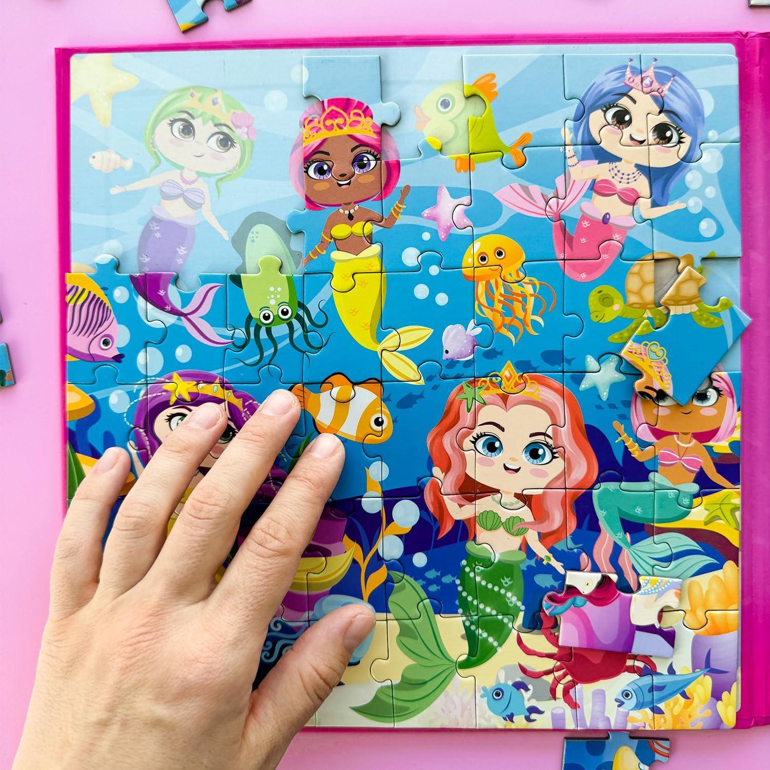 Puzzles Magnéticos QUOKKA 48 Piezas Unicornios y Sirenas