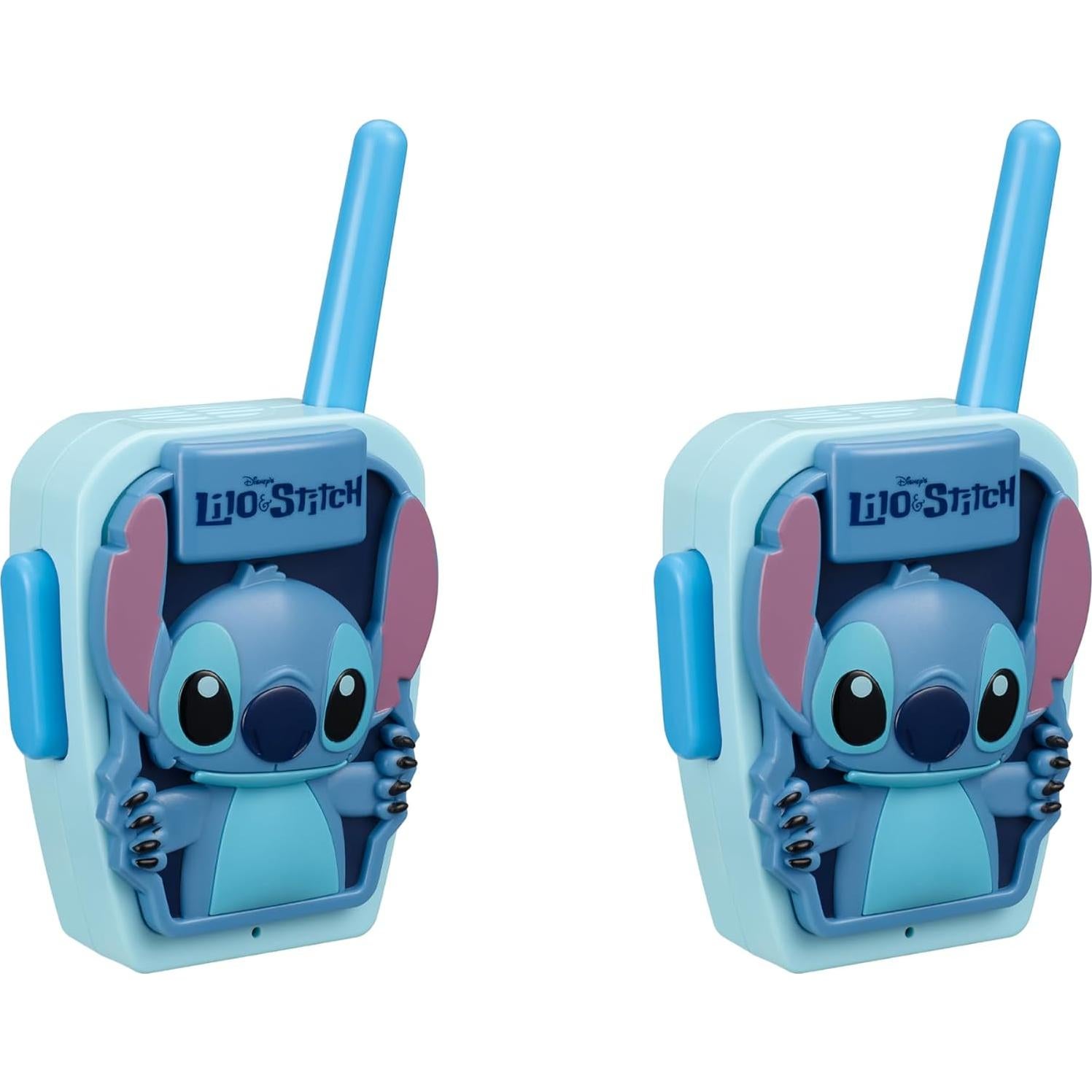 Walkie Talkies eKids Stitch para Niños, 228 m de Rango