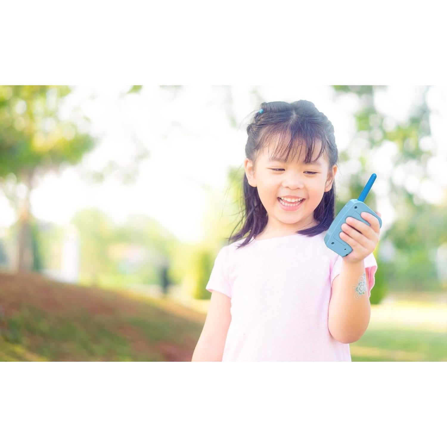 Walkie Talkies eKids Stitch para Niños, 228 m de Rango