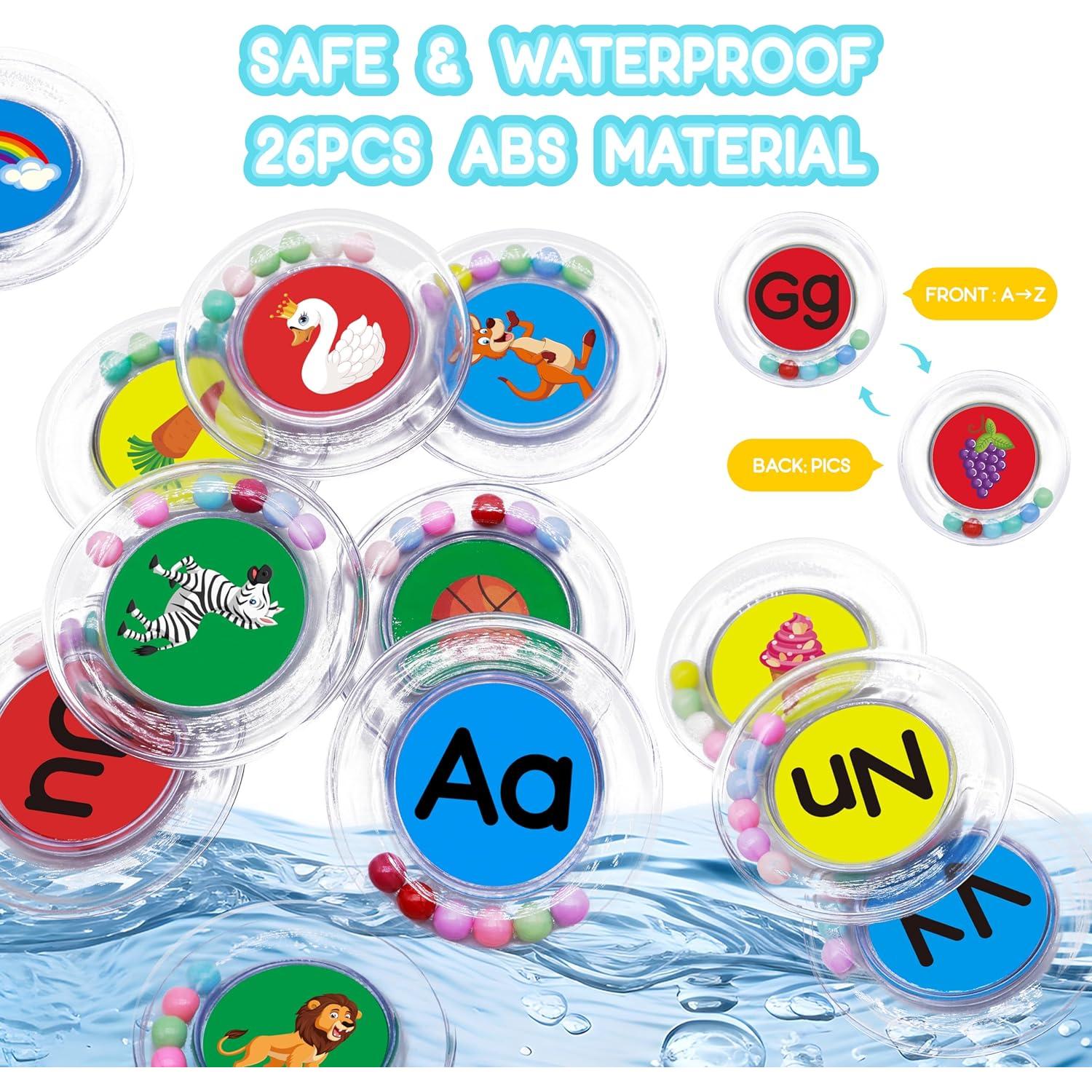 26 Piezas Juguetes de Baño Flotantes PlayfulPals ABC