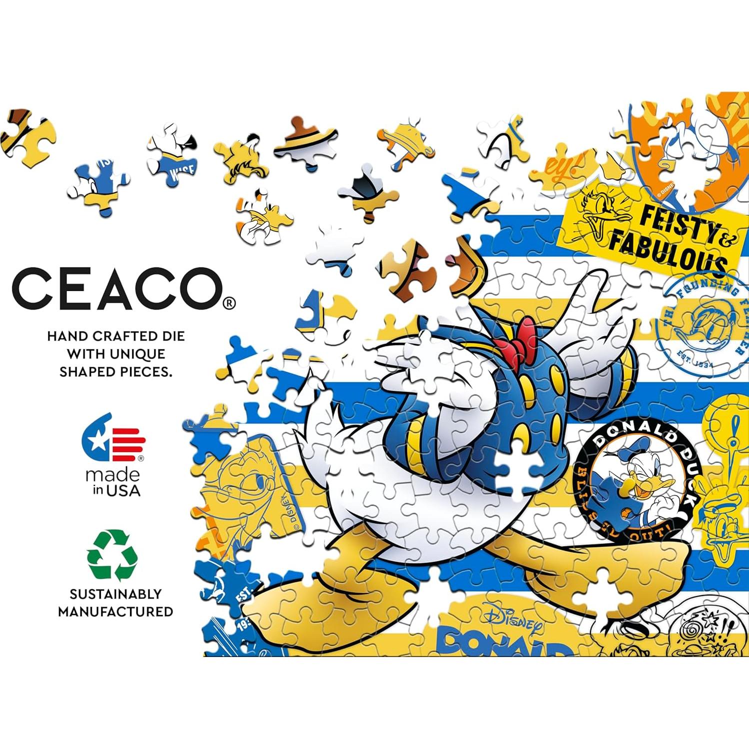 Rompecabezas Ceaco Disney Pato Donald 300 piezas 90 aniversario