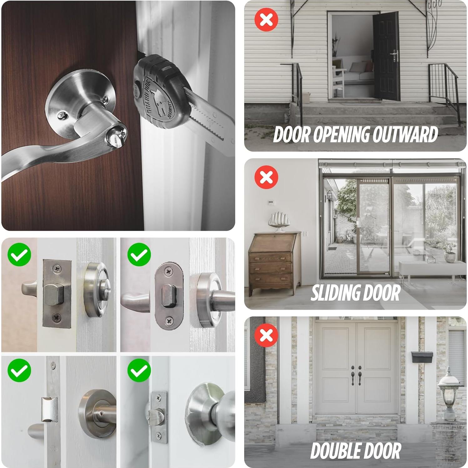 Cerradura Portátil Guard Dog Security BlockLock para Puertas